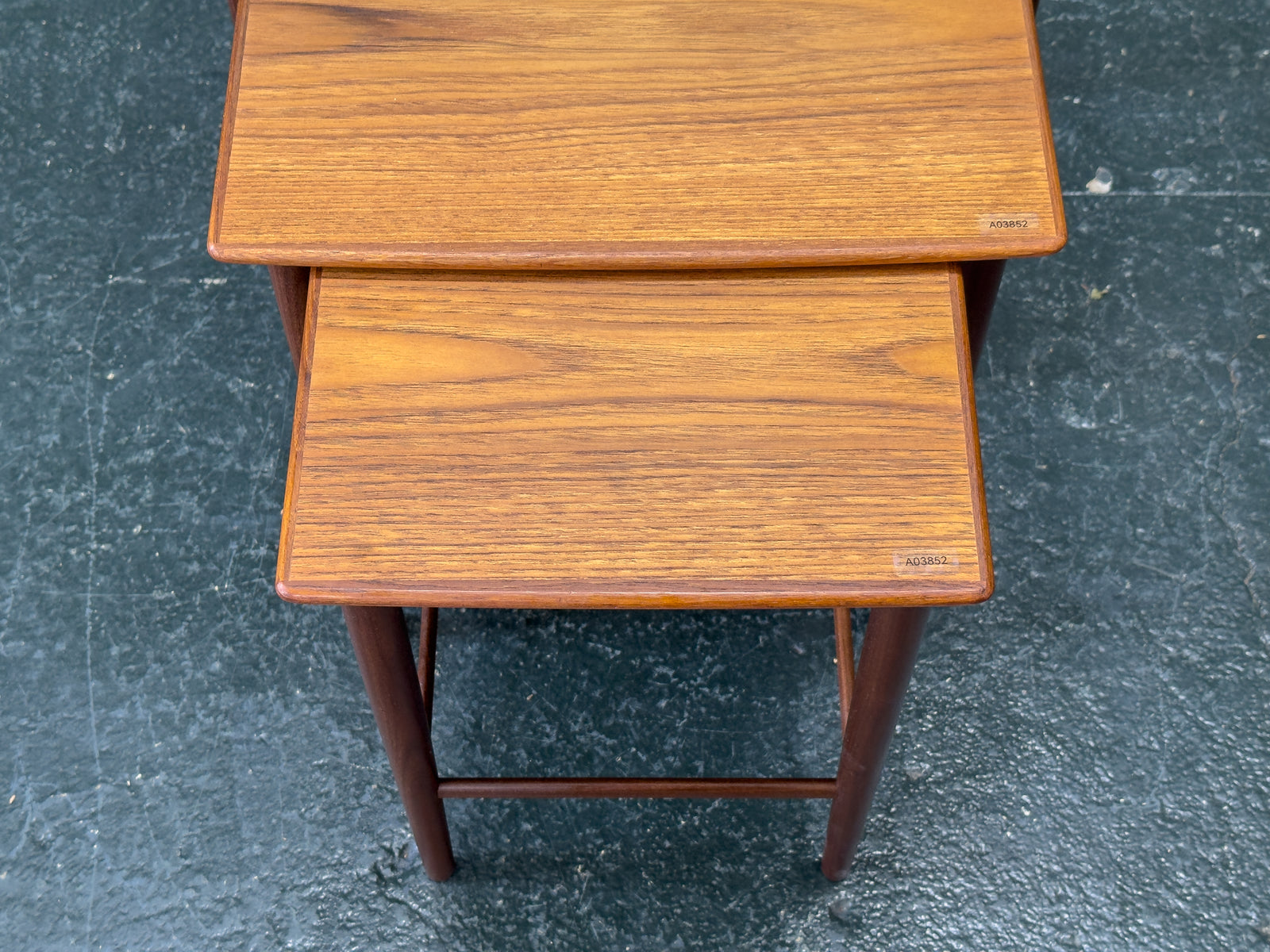 Set of Three Teak Nesting Tables