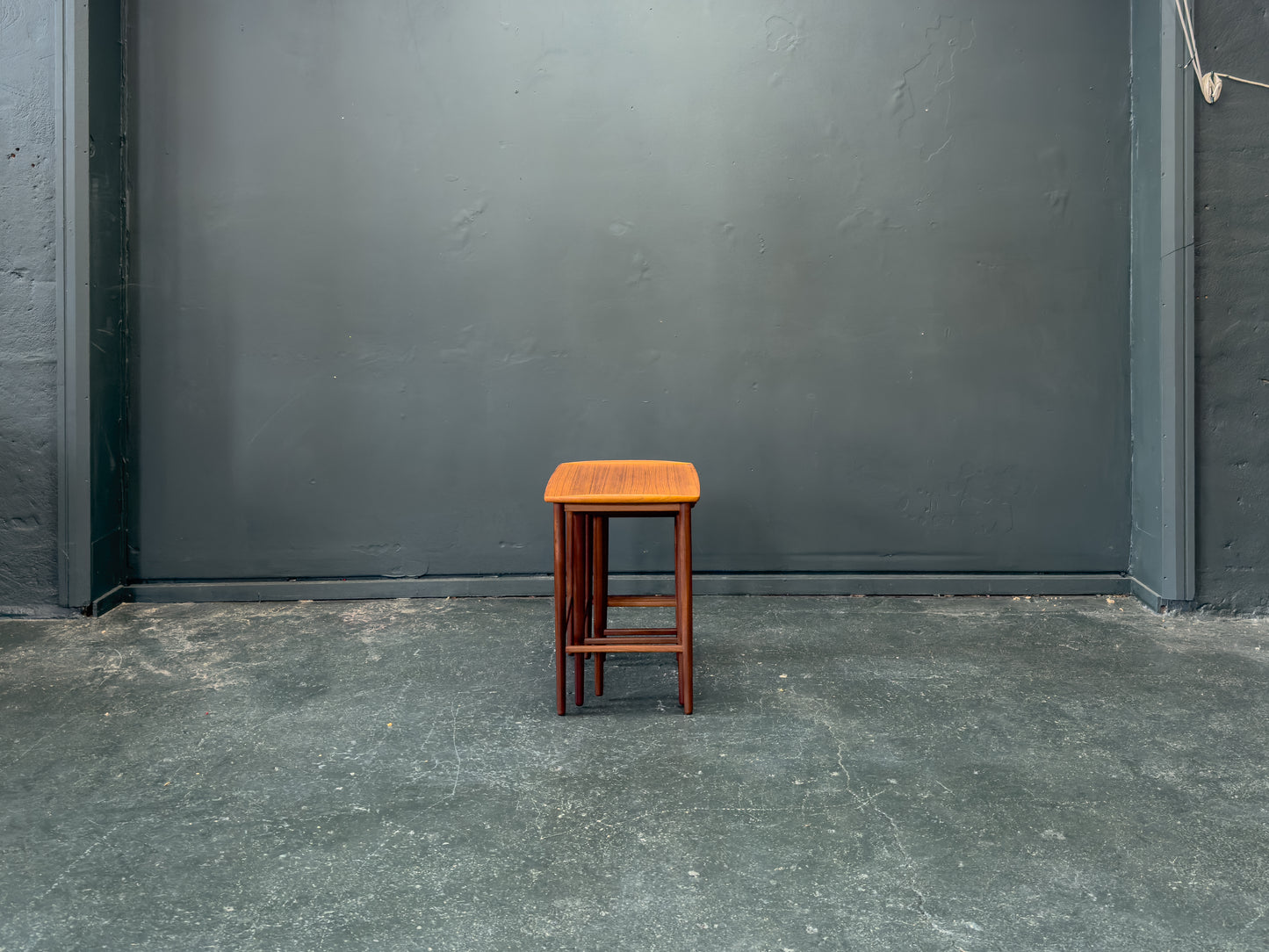 Set of Three Teak Nesting Tables