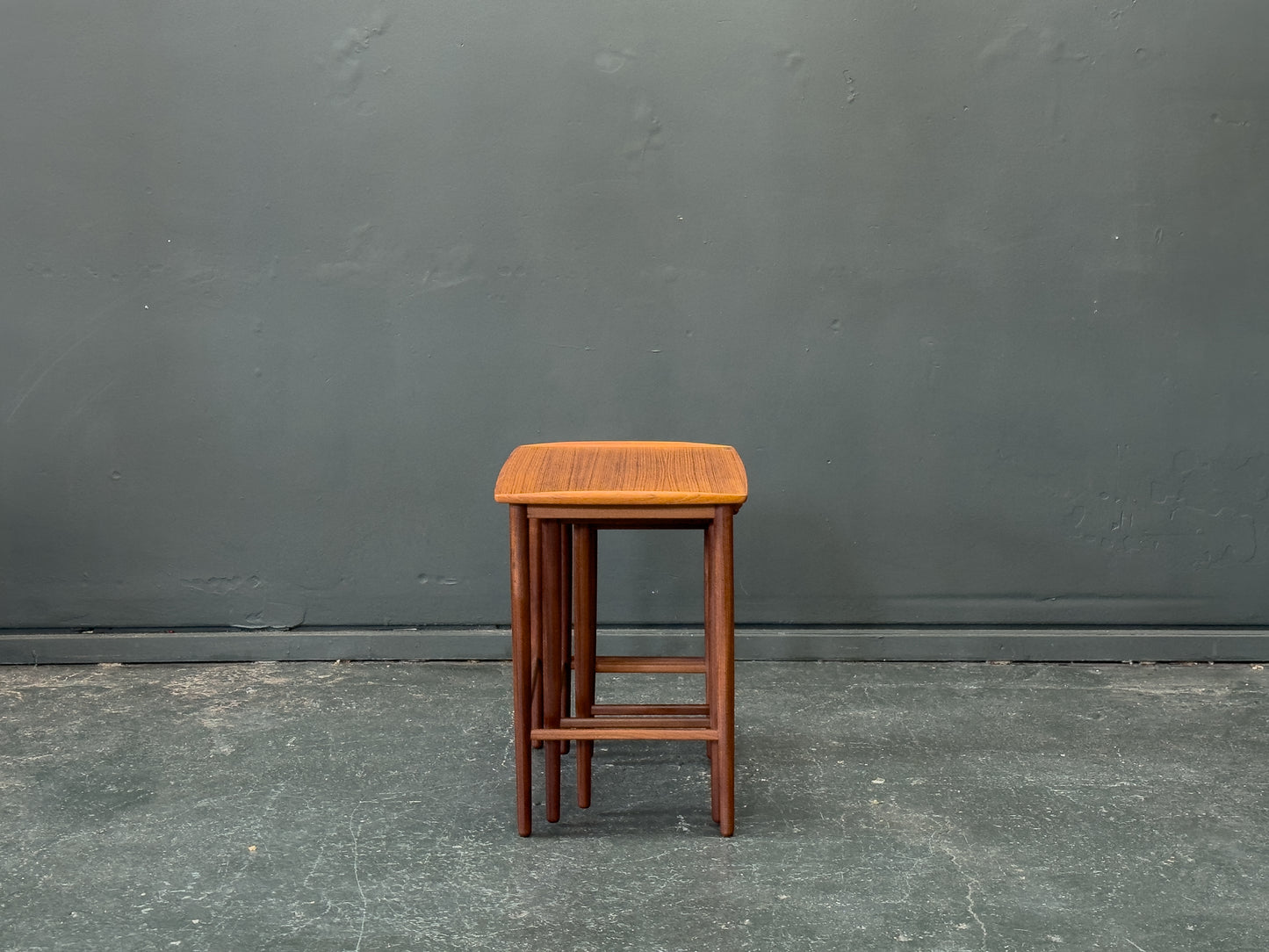 Set of Three Teak Nesting Tables