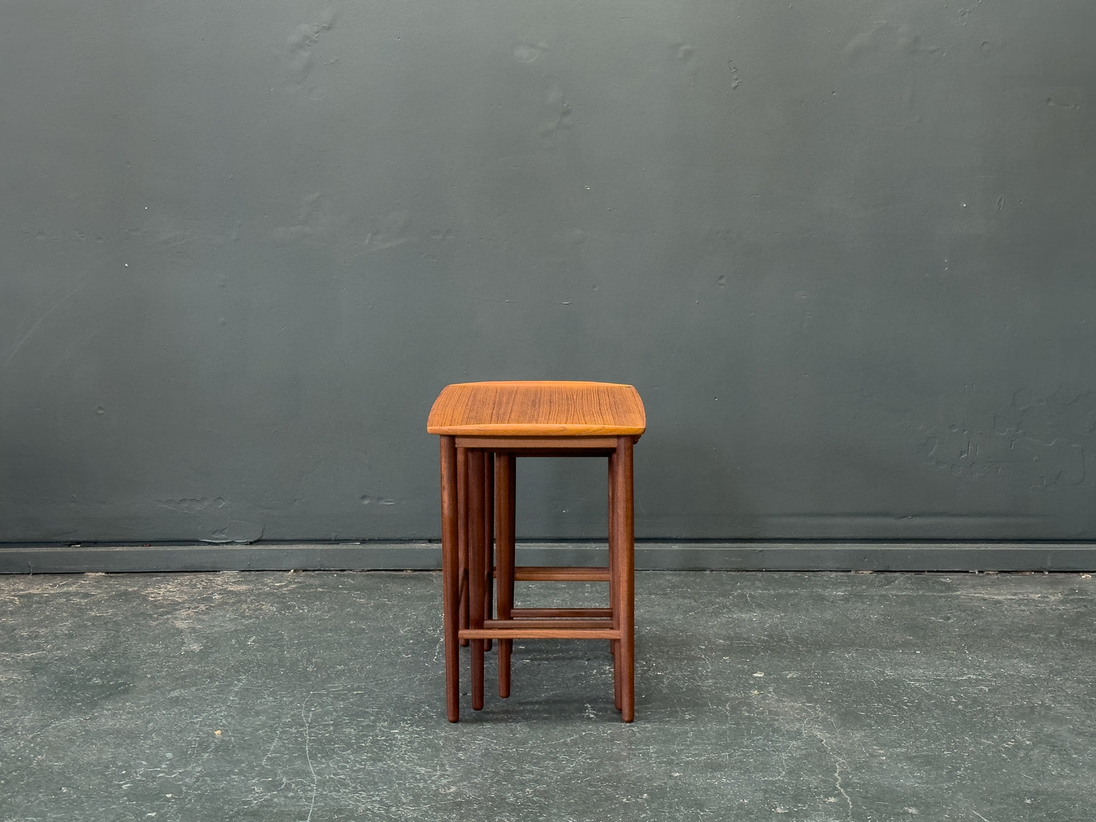 Set of Three Teak Nesting Tables