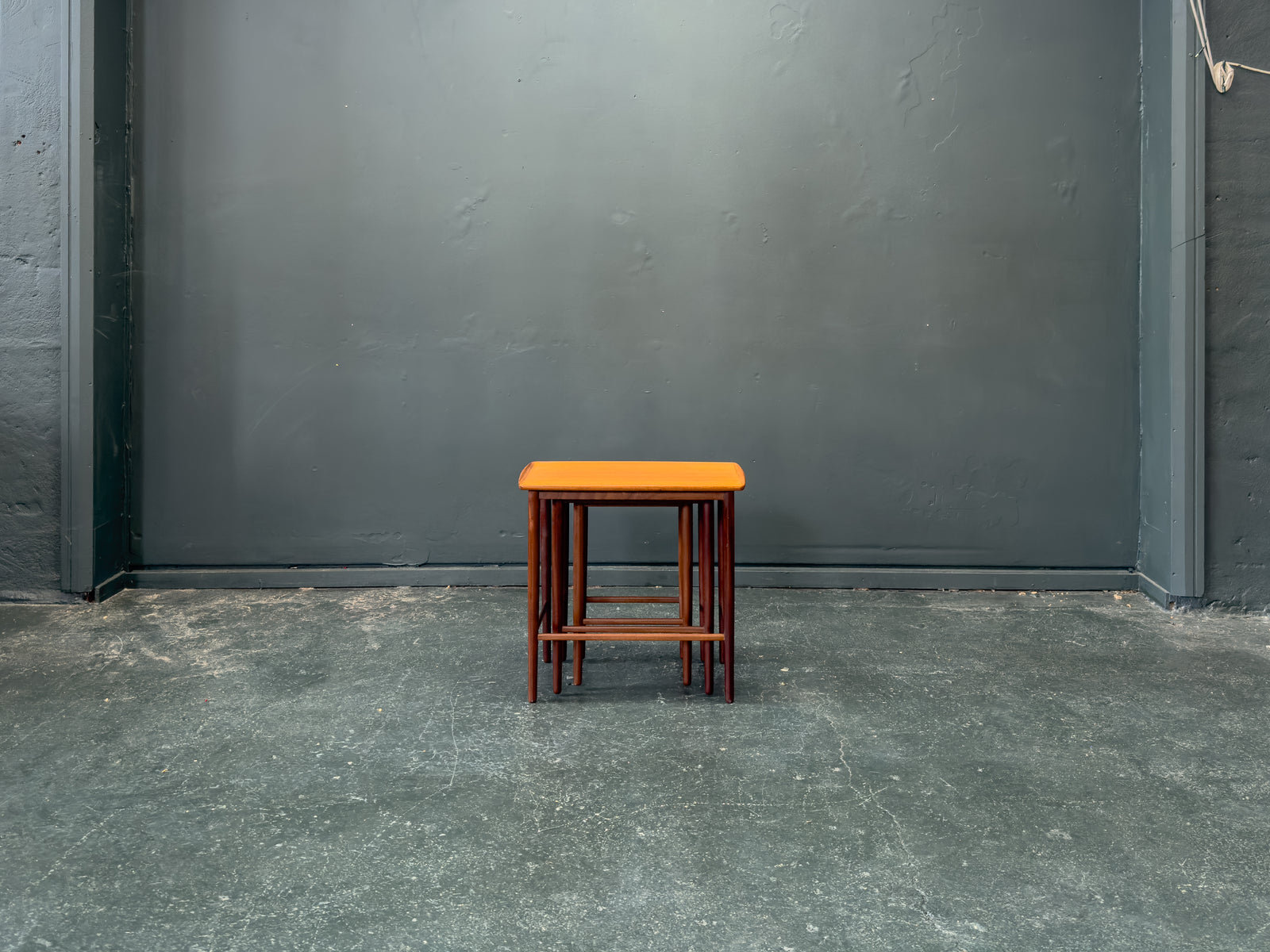 Set of Three Teak Nesting Tables