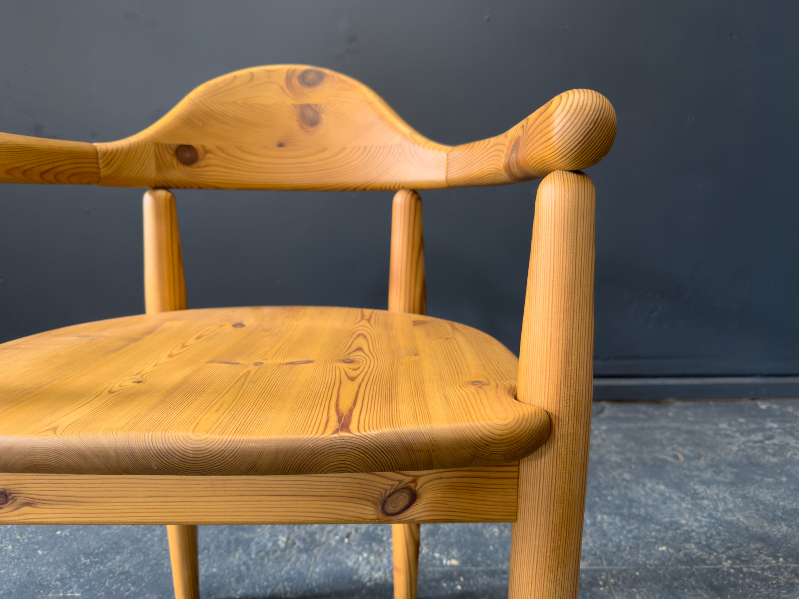 Set of 4 Rainer Daumiller Solid Pine Dining Chairs