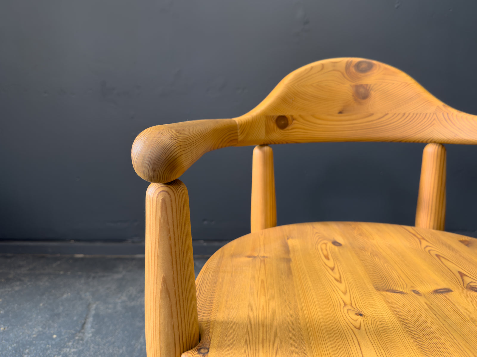 Set of 4 Rainer Daumiller Solid Pine Dining Chairs