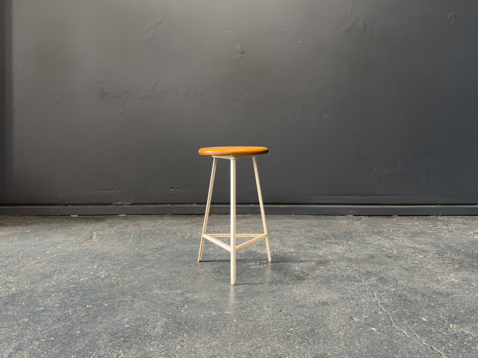 Industrial Oak and Metal Stools