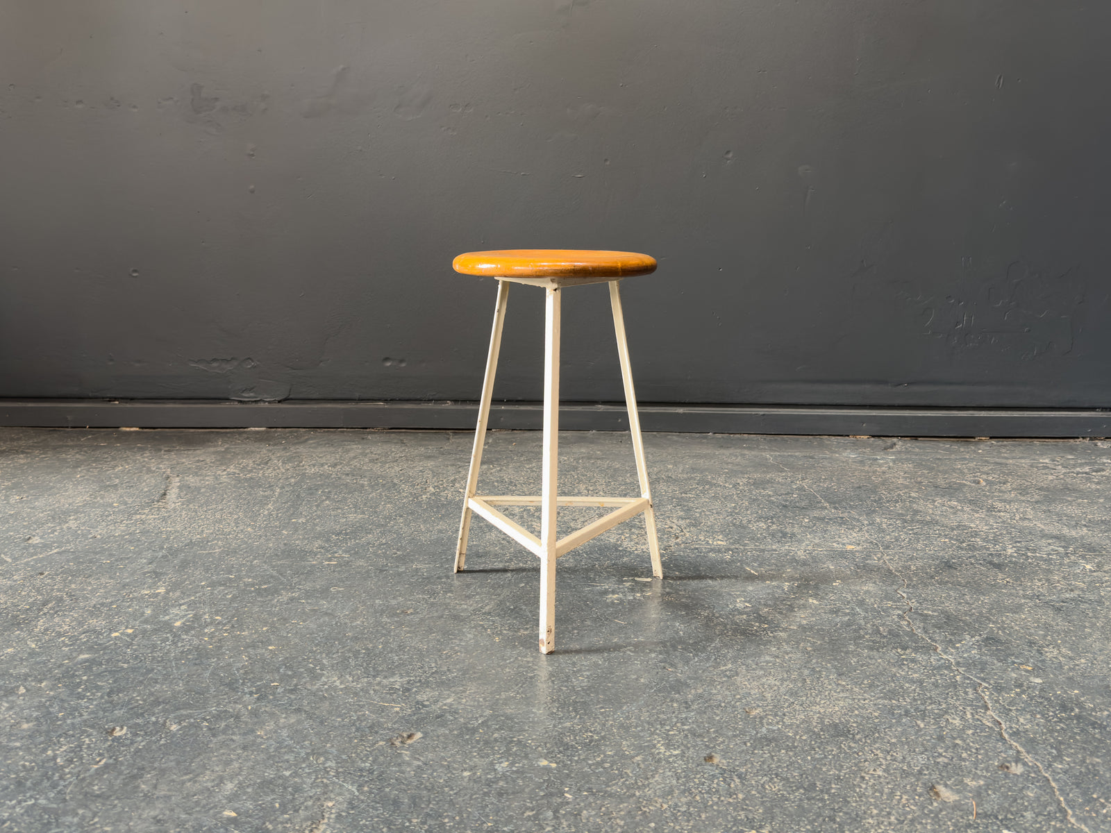 Industrial Oak and Metal Stools