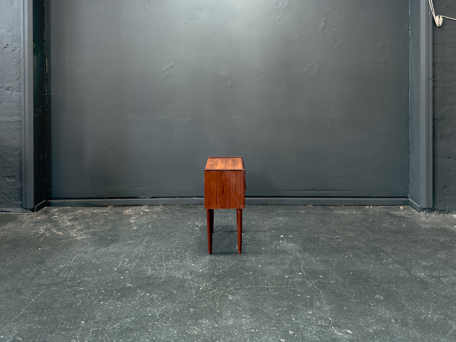 Teak Bedside Table with Two Drawers