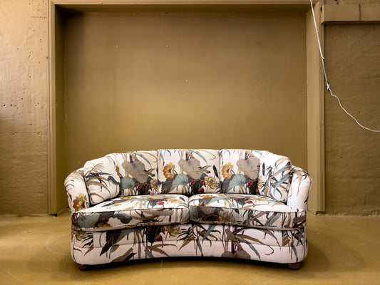 Curved 1940s Sofa