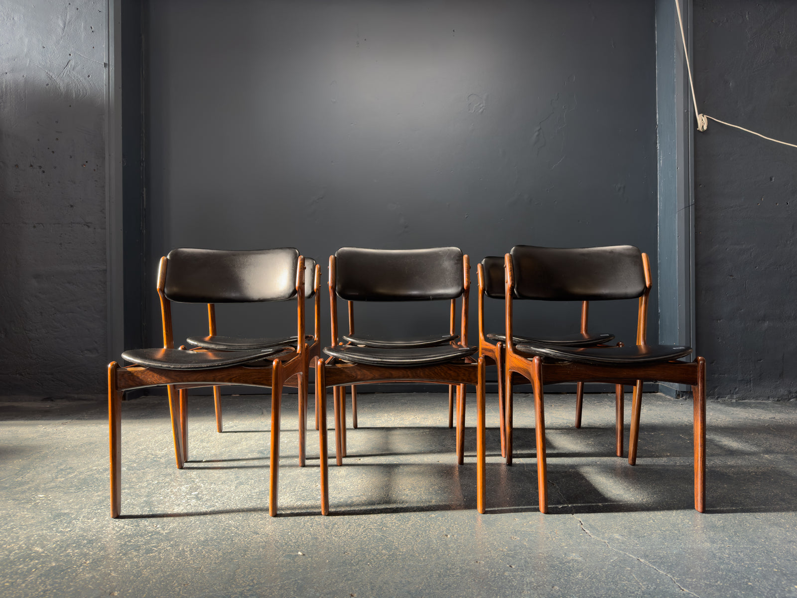Set of 6 Erik Buch Model 49 Rosewood Dining chairs