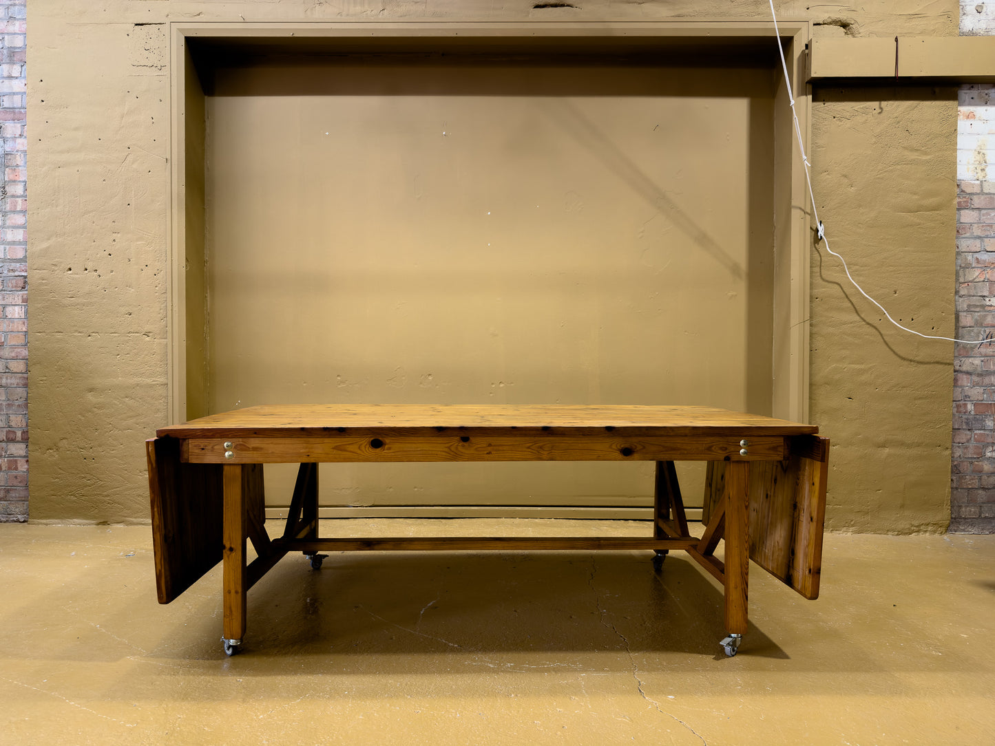 Exceptional Large Pine Worktable