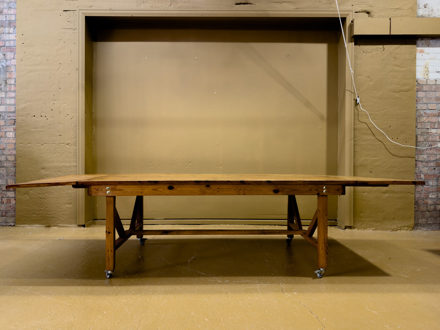 Exceptional Large Pine Worktable