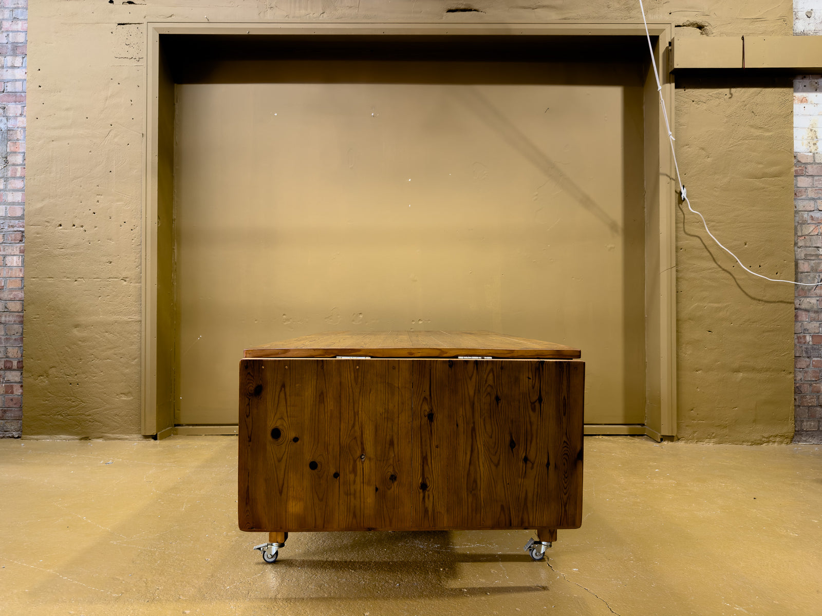 Exceptional Large Pine Worktable