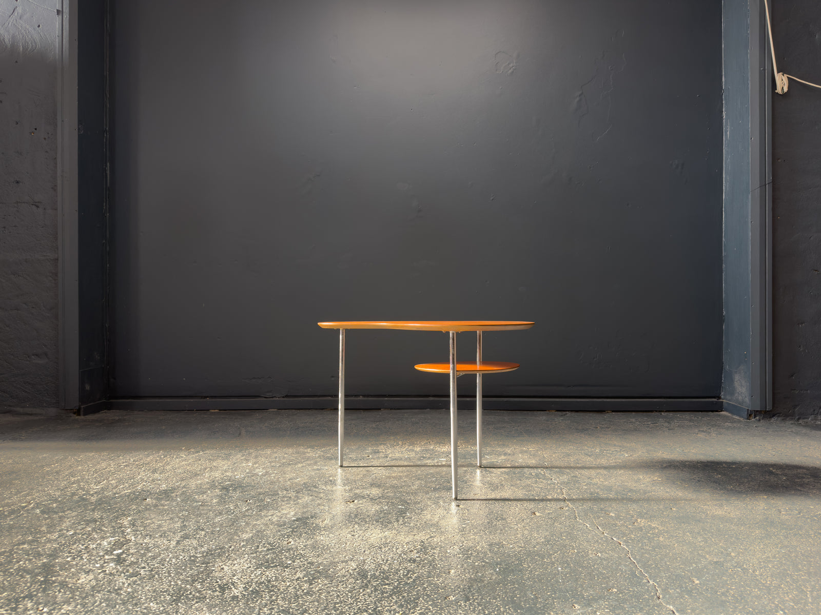 Kidney Shaped Teak Side Table