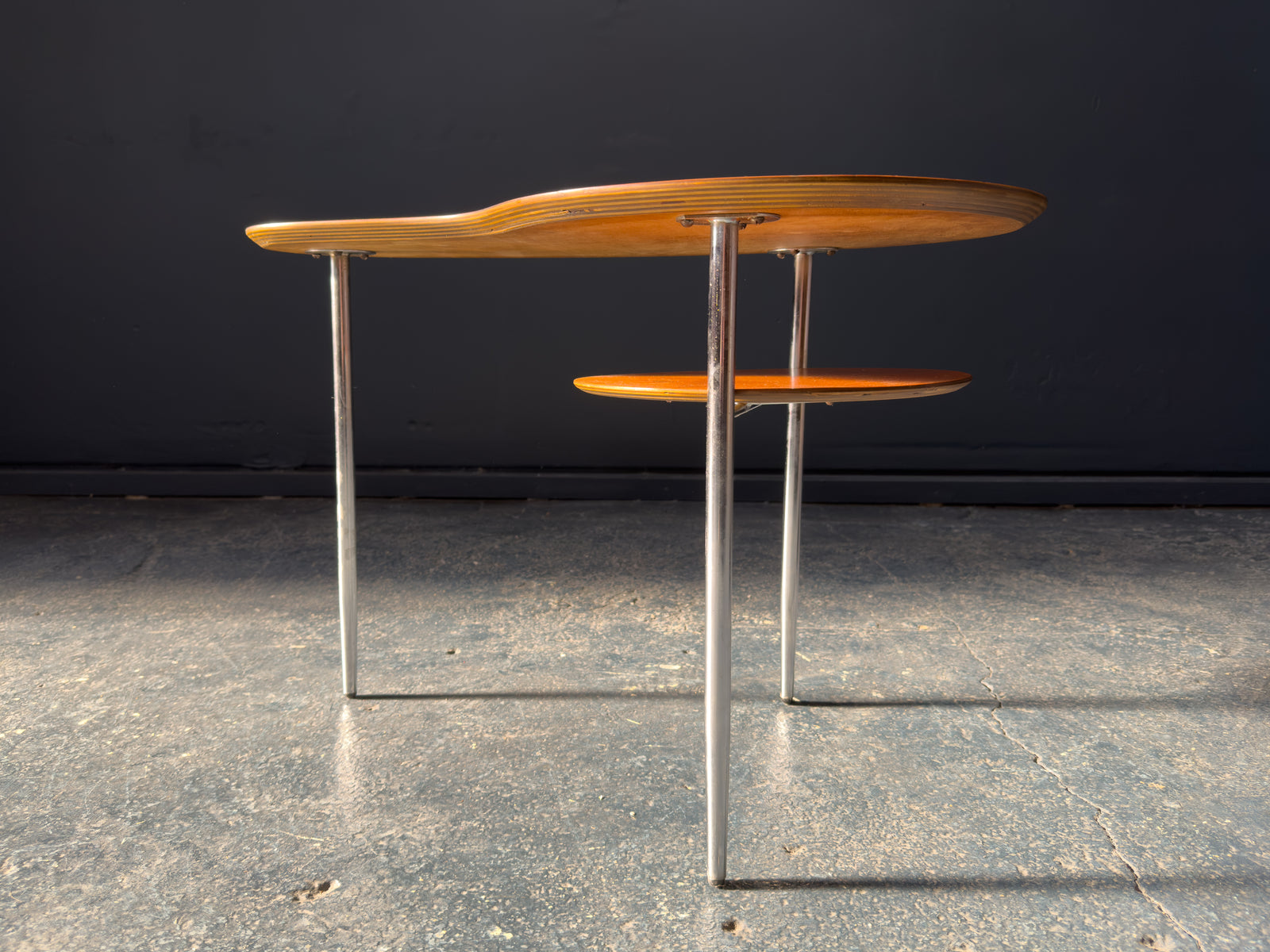 Kidney Shaped Teak Side Table
