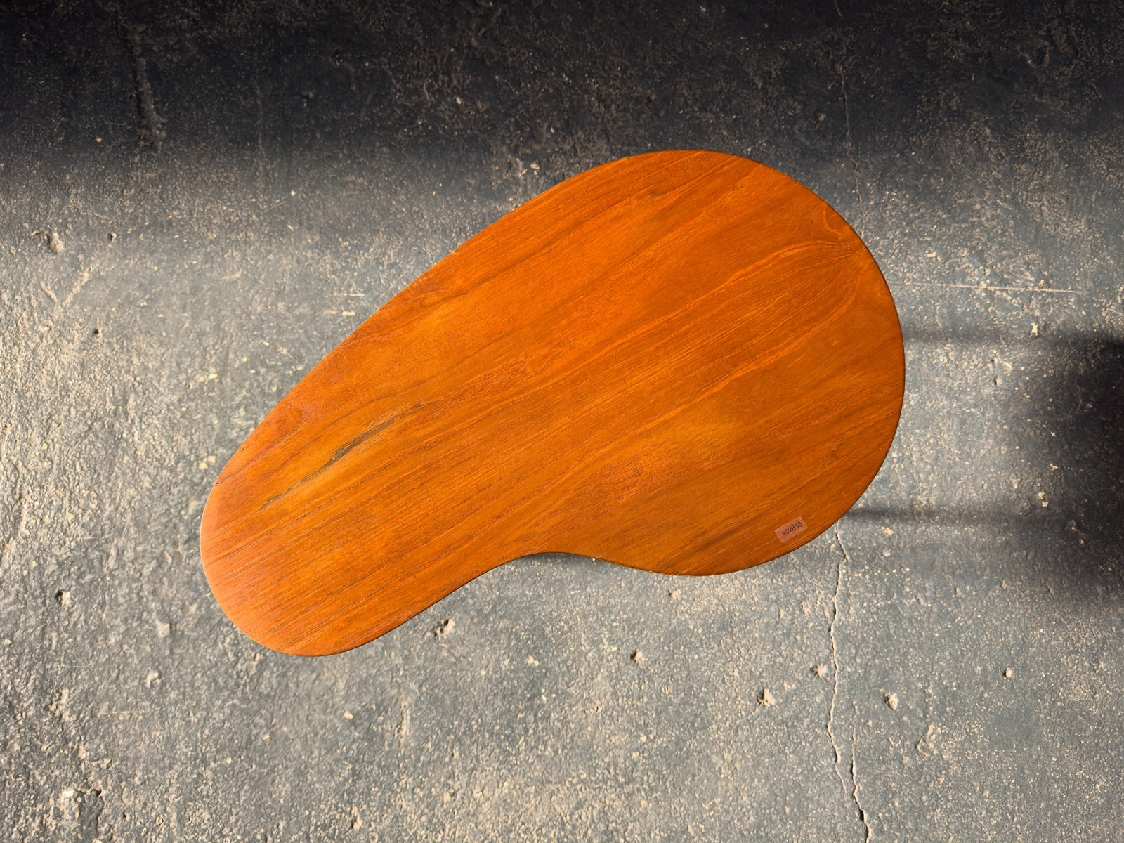 Kidney Shaped Teak Side Table