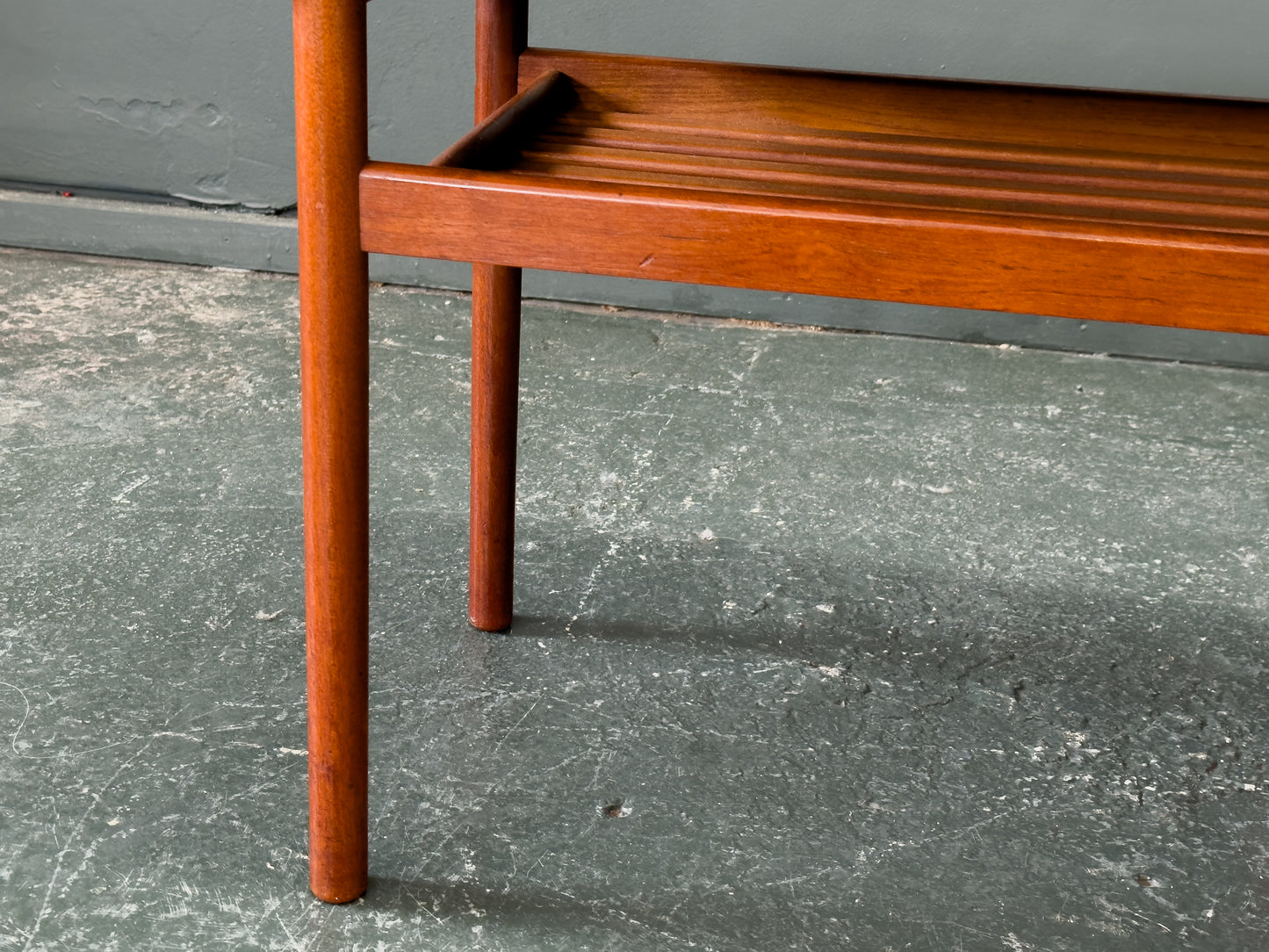 Teak Coffee Table with Magazine Shelf