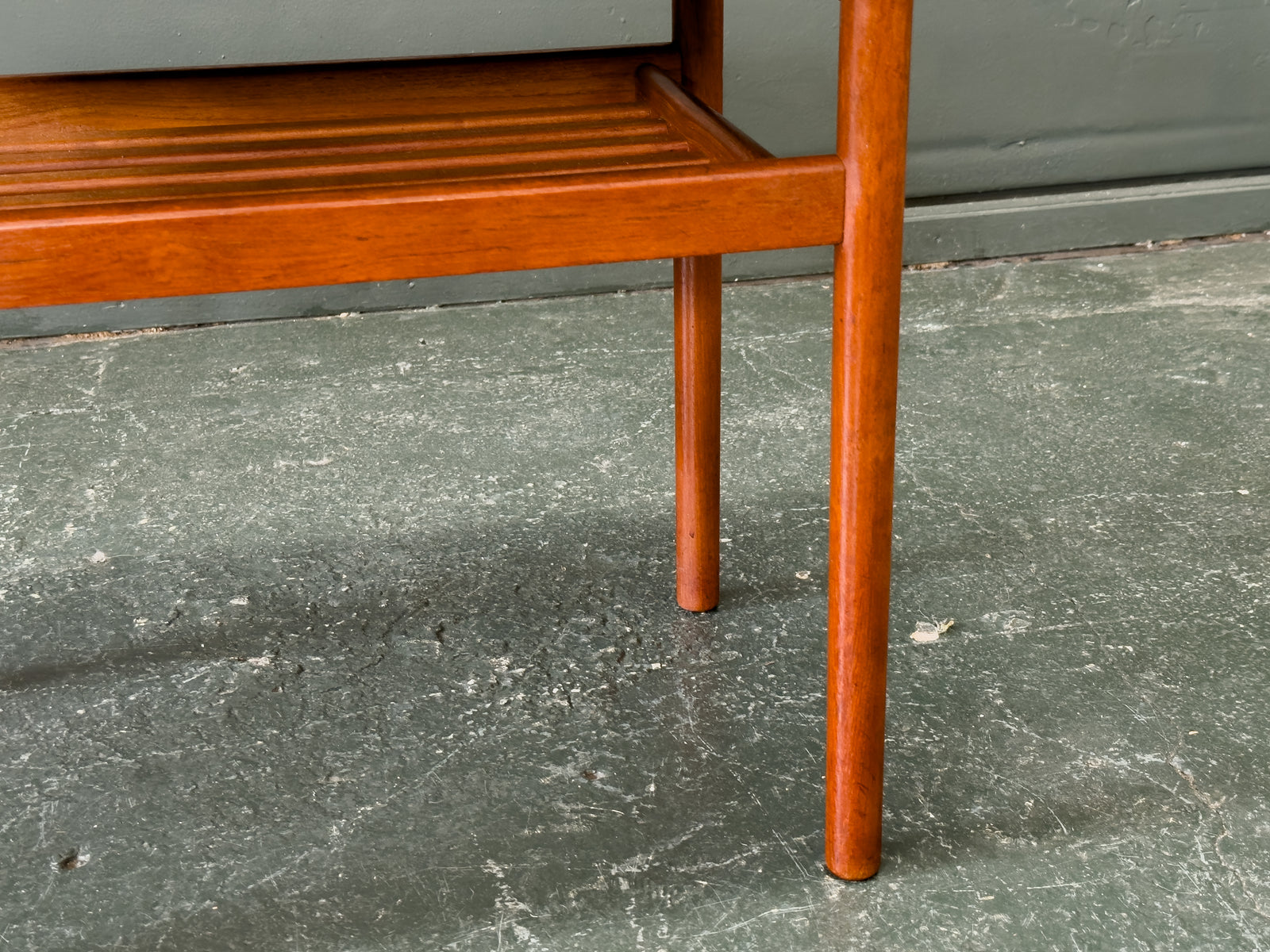 Teak Coffee Table with Magazine Shelf