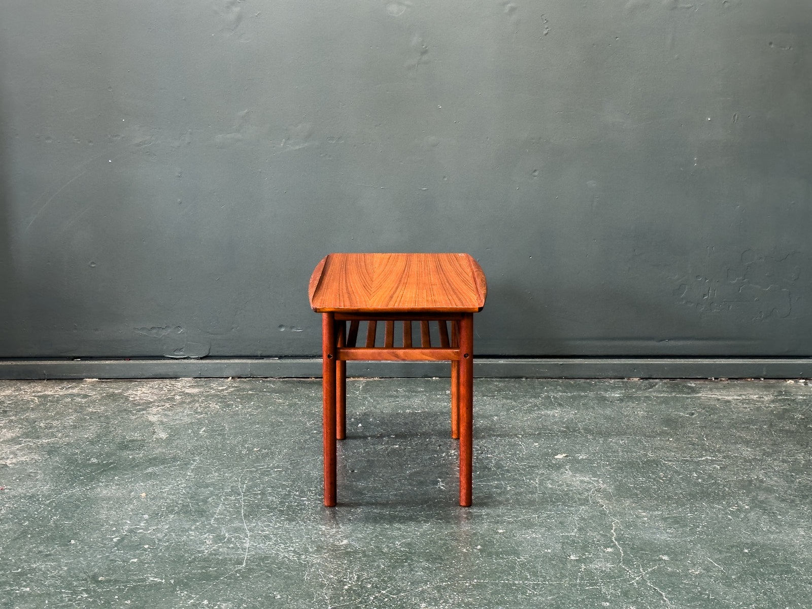 Teak Coffee Table with Magazine Shelf