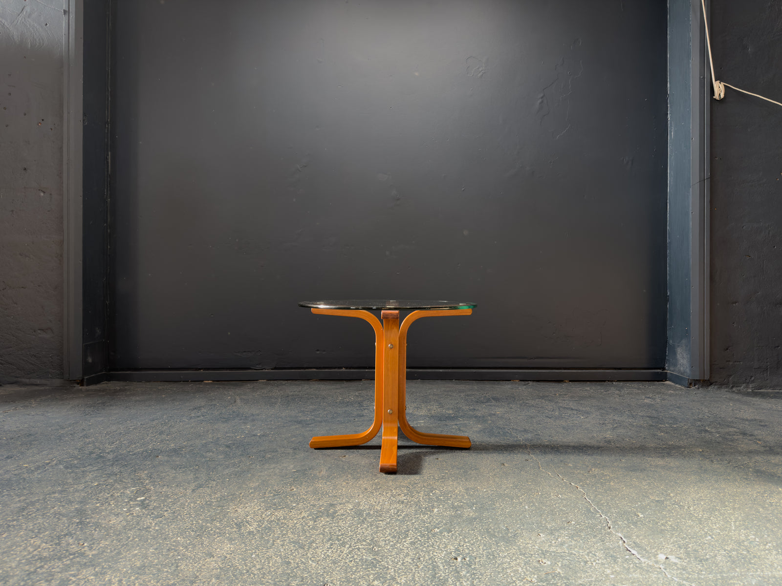 Ingmar Relling Glass and Beech Coffee Table