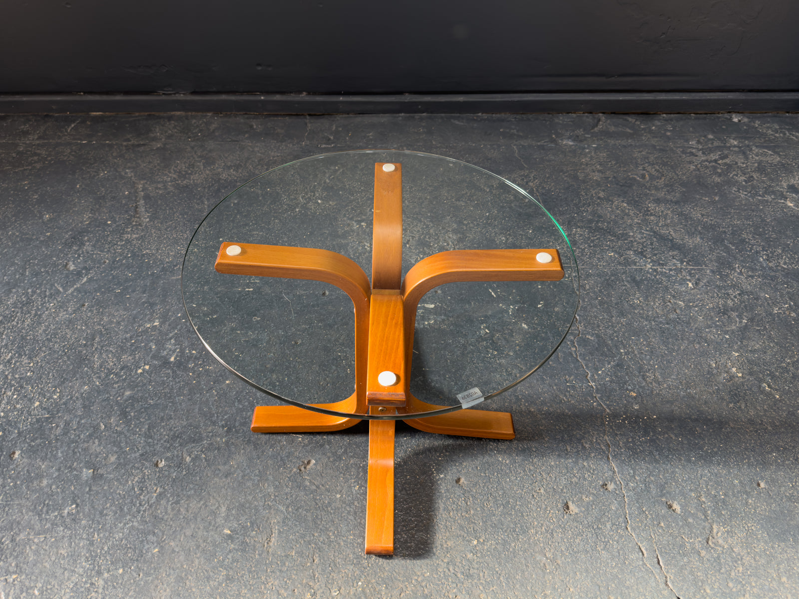 Ingmar Relling Glass and Beech Coffee Table