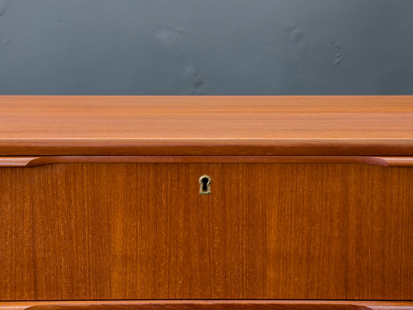 Teak Tallboy with Five Drawers