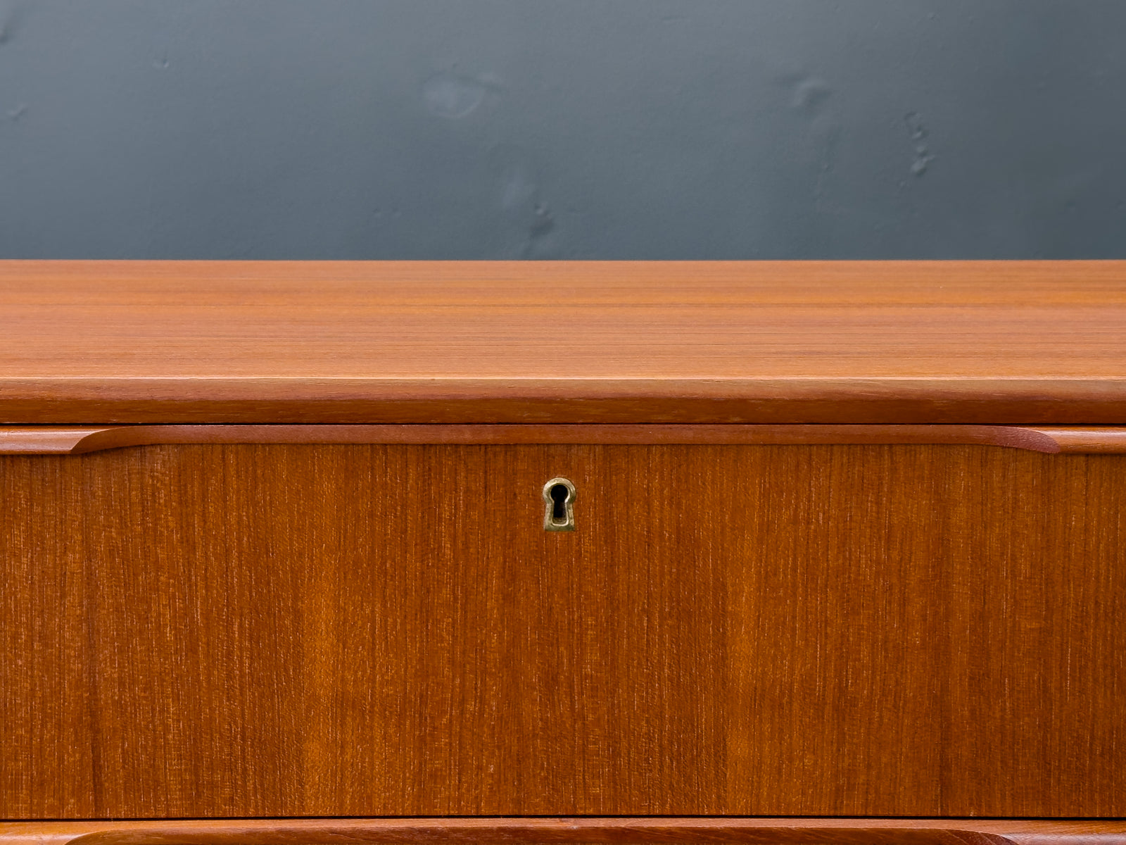 Teak Tallboy with Five Drawers