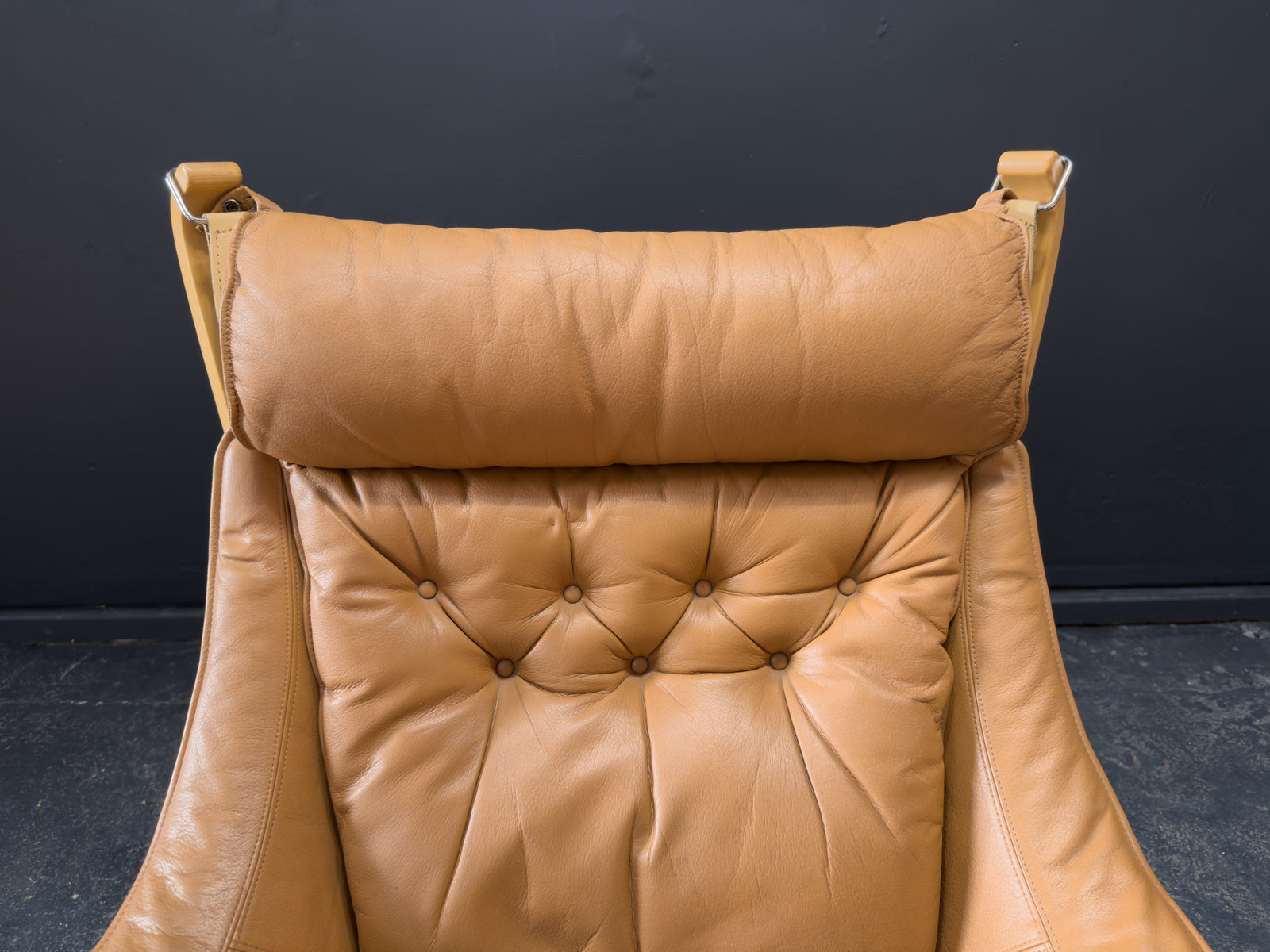 HIghback with Armrest Falcon Armchair by Sigurd Resell