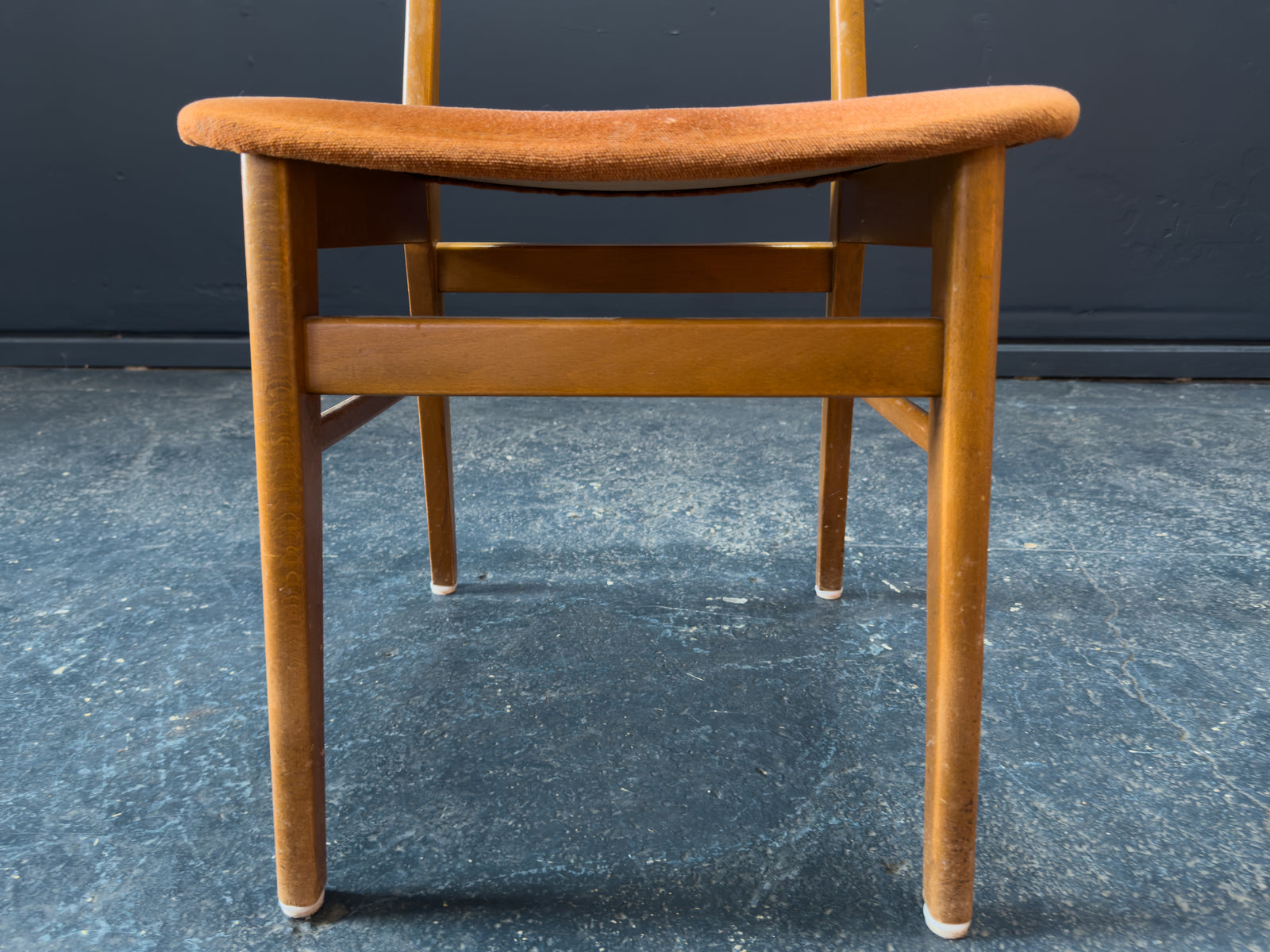 Farstrup Oak and Velvet Chair
