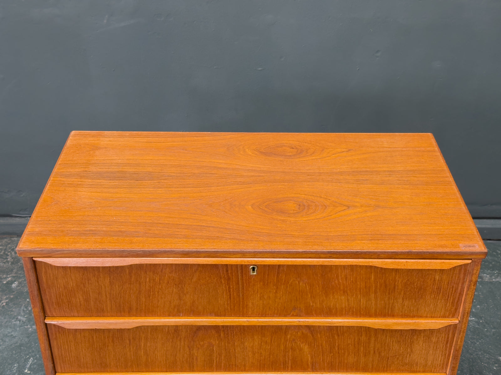 Teak Chest of Drawers with Four Drawers