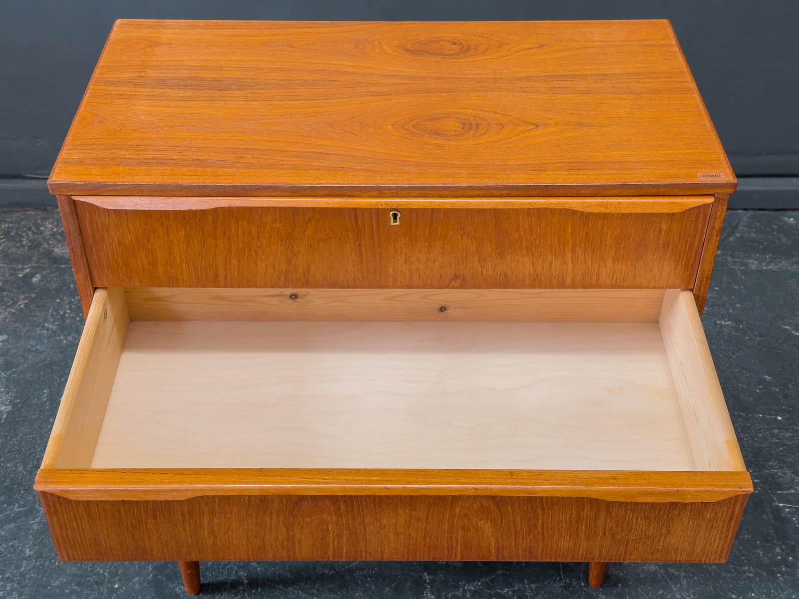 Teak Chest of Drawers with Four Drawers