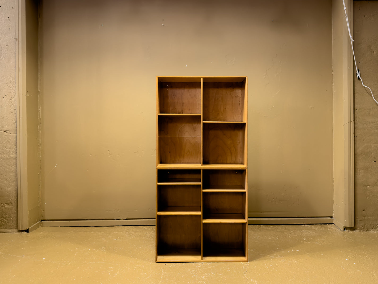 Blond Wood Modular Shelving Units