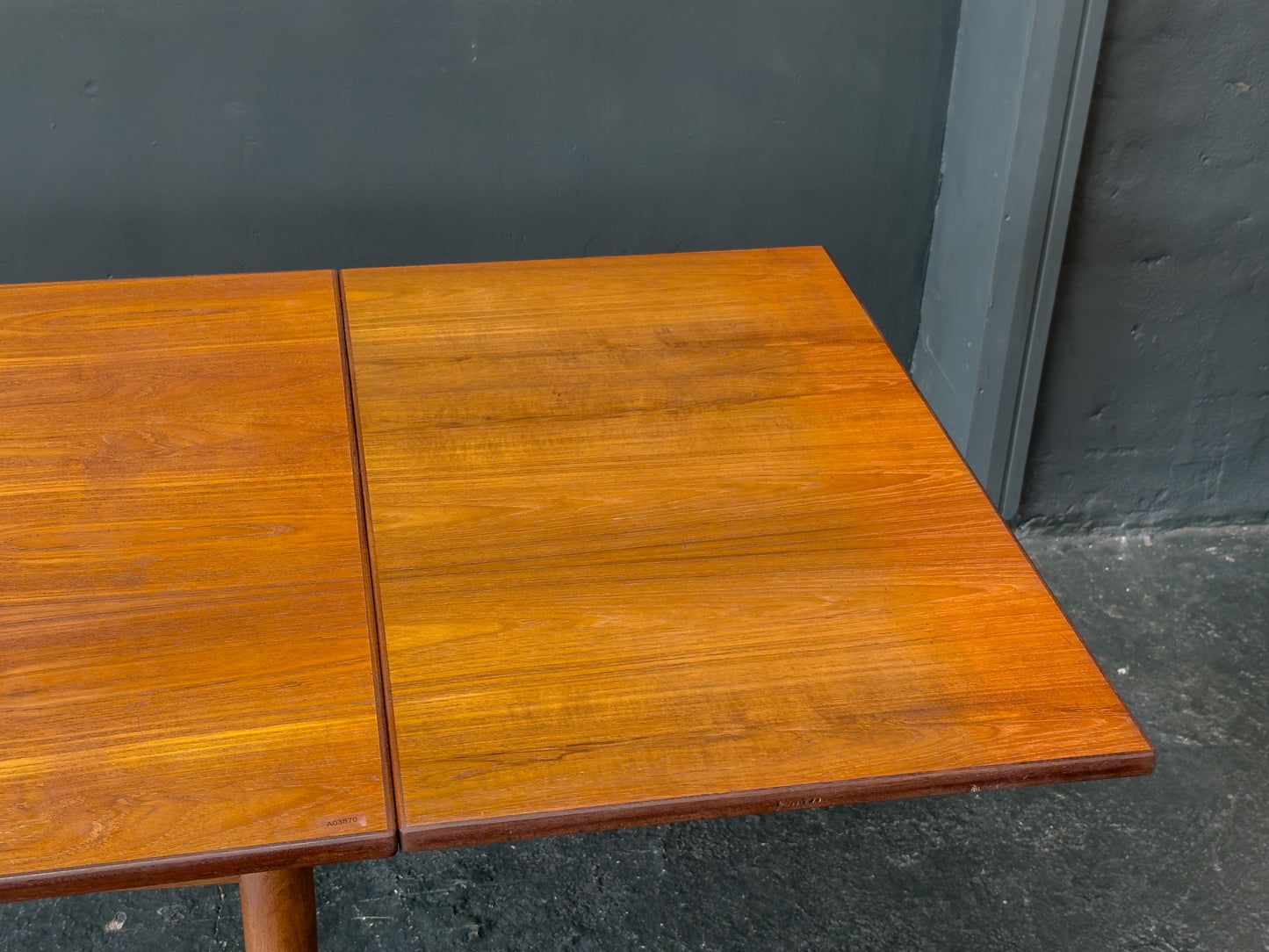 Teak Dining Table with Two Pull Out Leaves