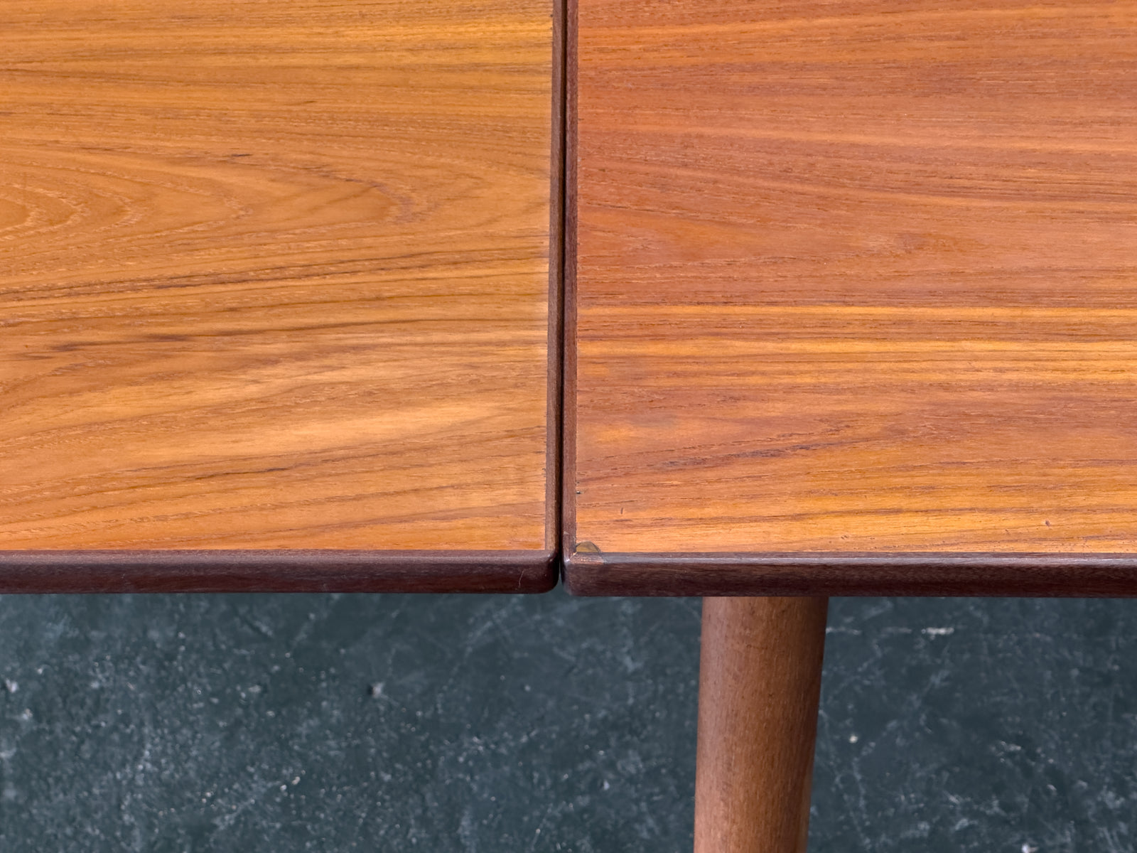Teak Dining Table with Two Pull Out Leaves