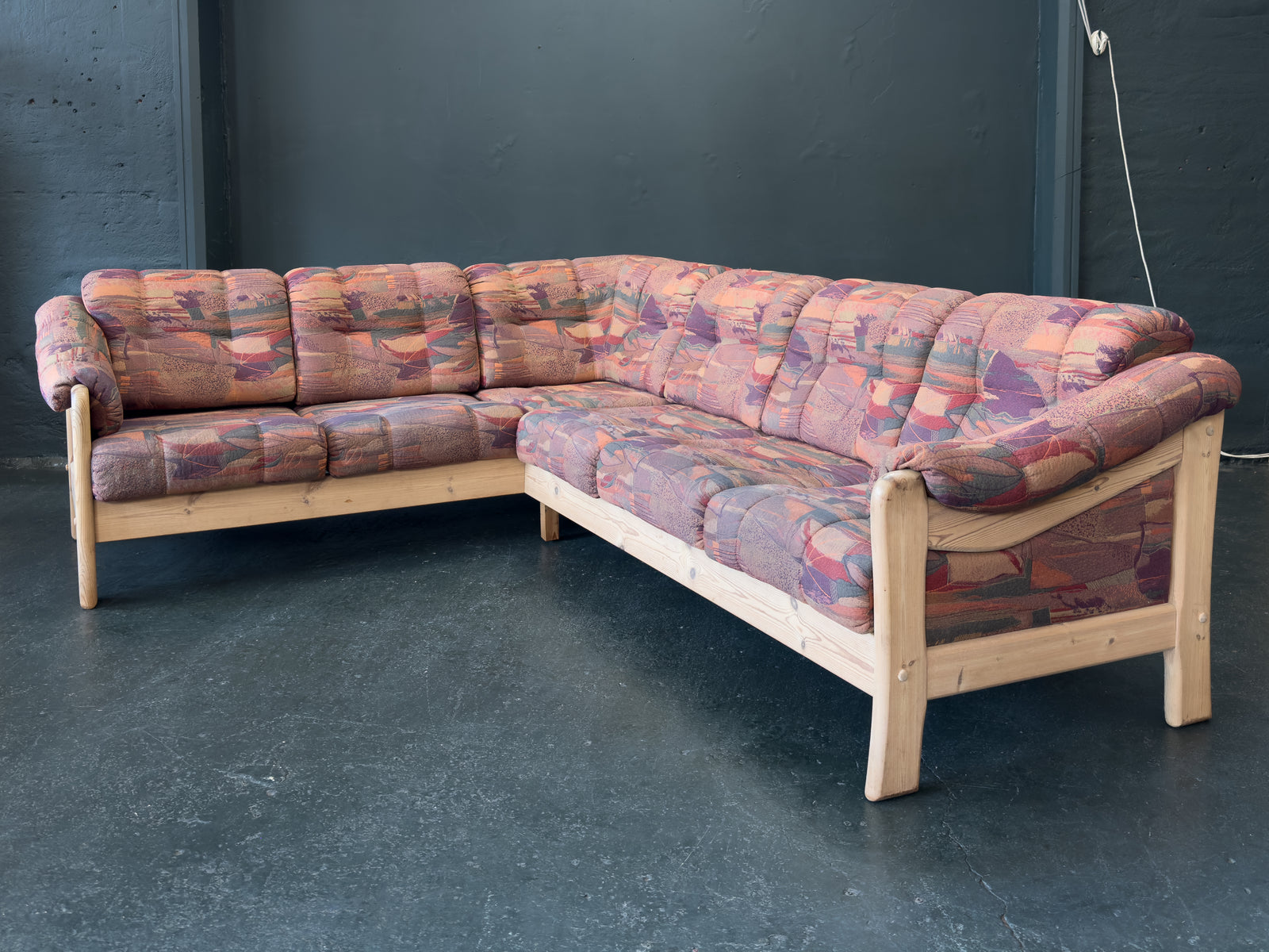 L shaped Sofa with Pine Frame