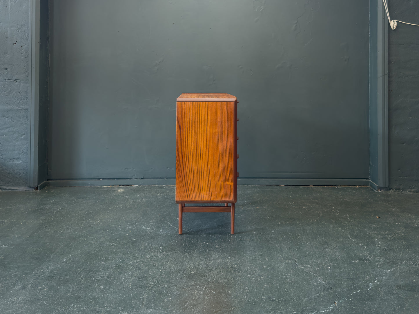 Wide Teak Chest of Drawers by Vordingborg Møbelfabrik