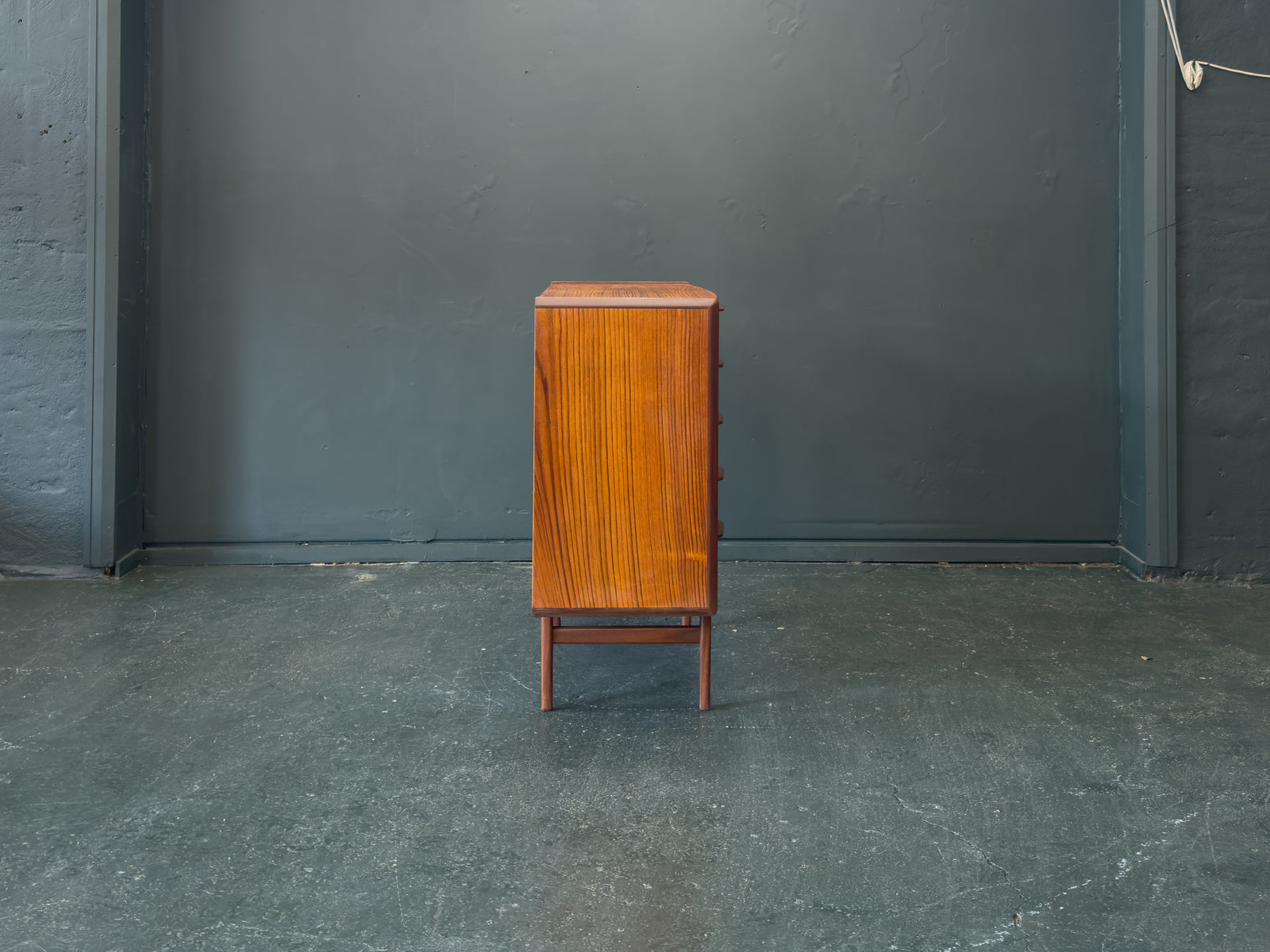 Wide Teak Chest of Drawers by Vordingborg Møbelfabrik