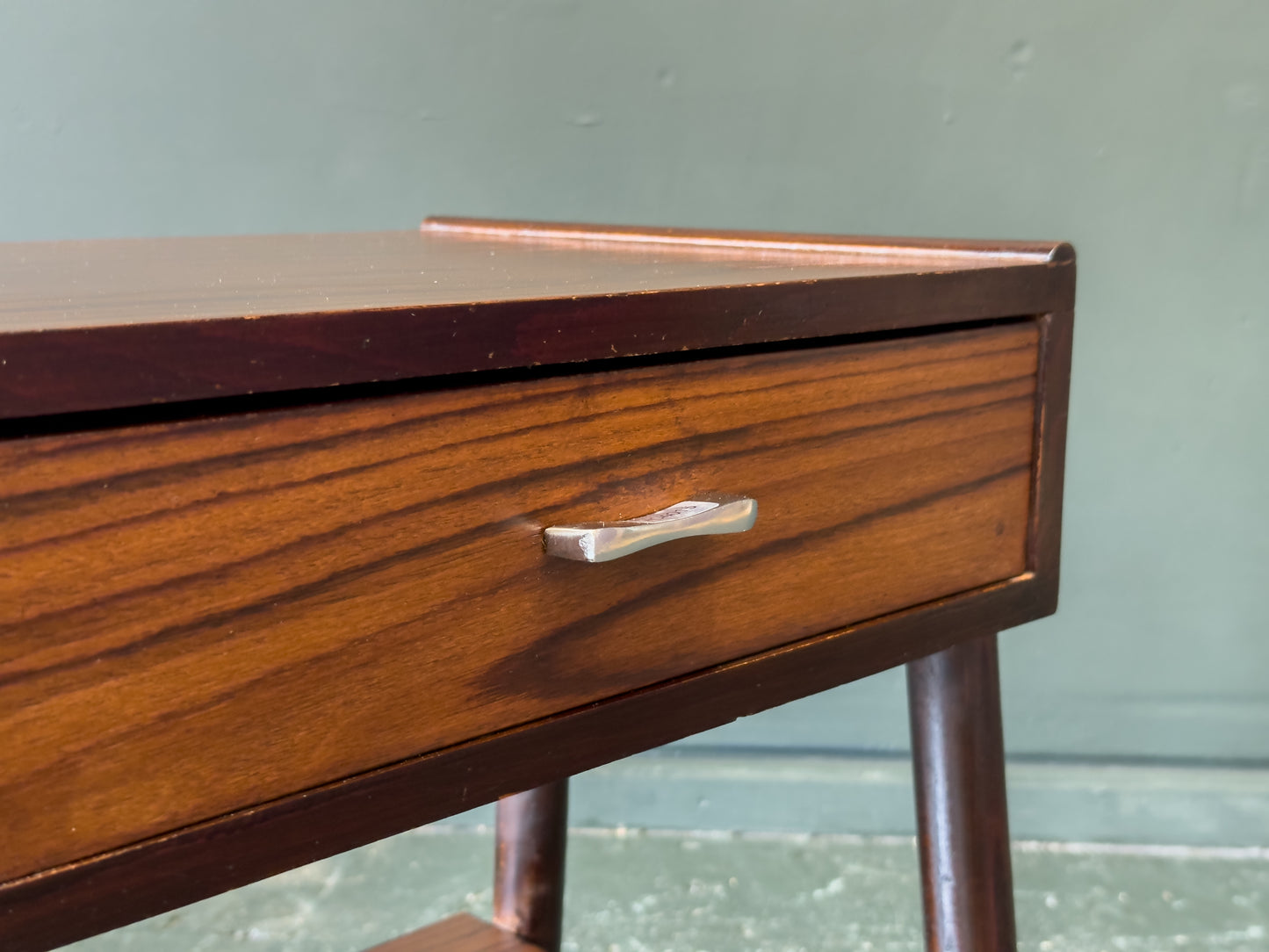 Pair of Stained Oak Bedside Table