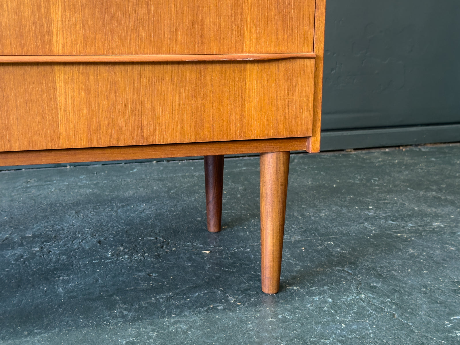 Teak Tallboy with 6 Drawers
