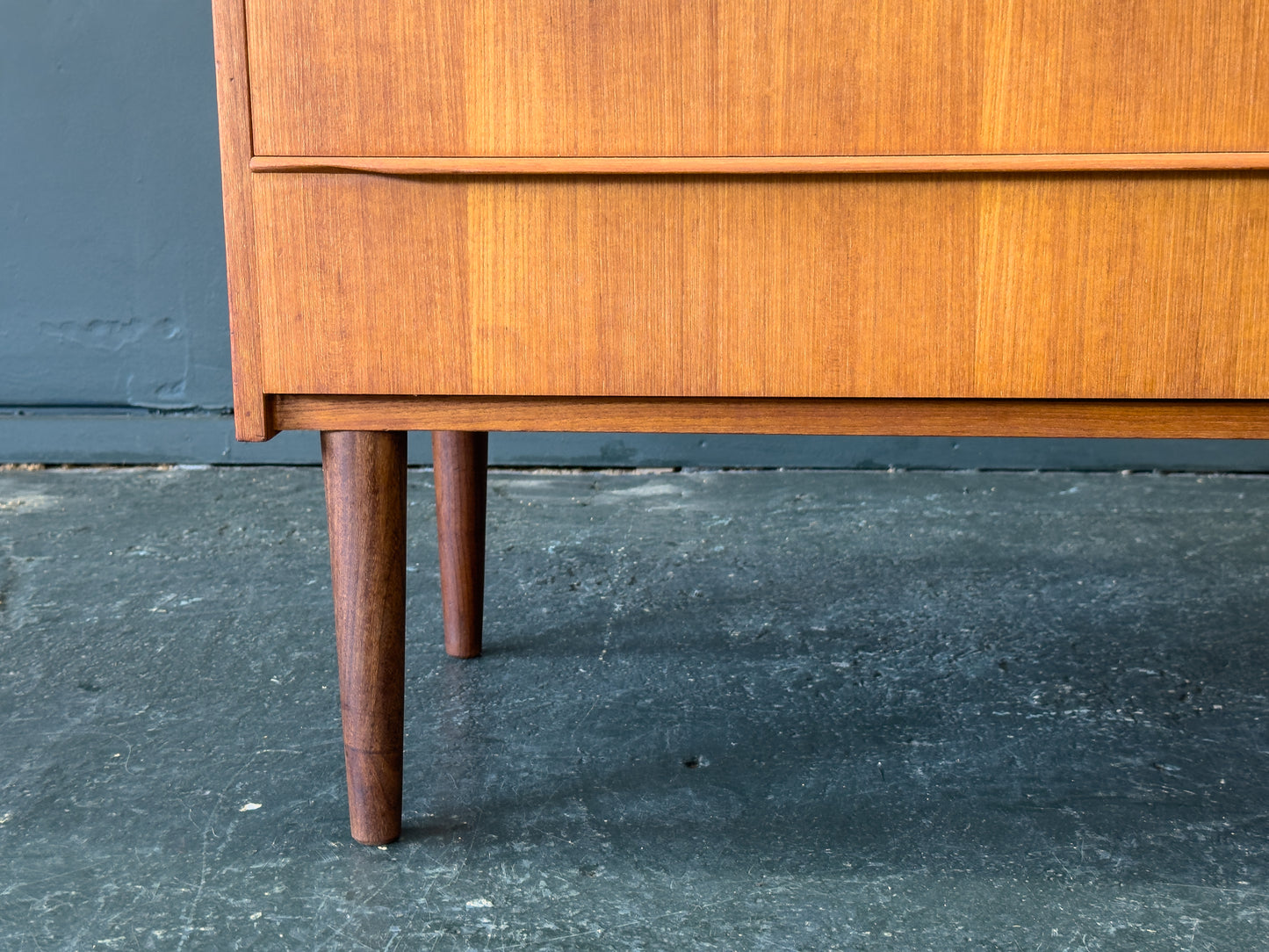 Teak Tallboy with 6 Drawers