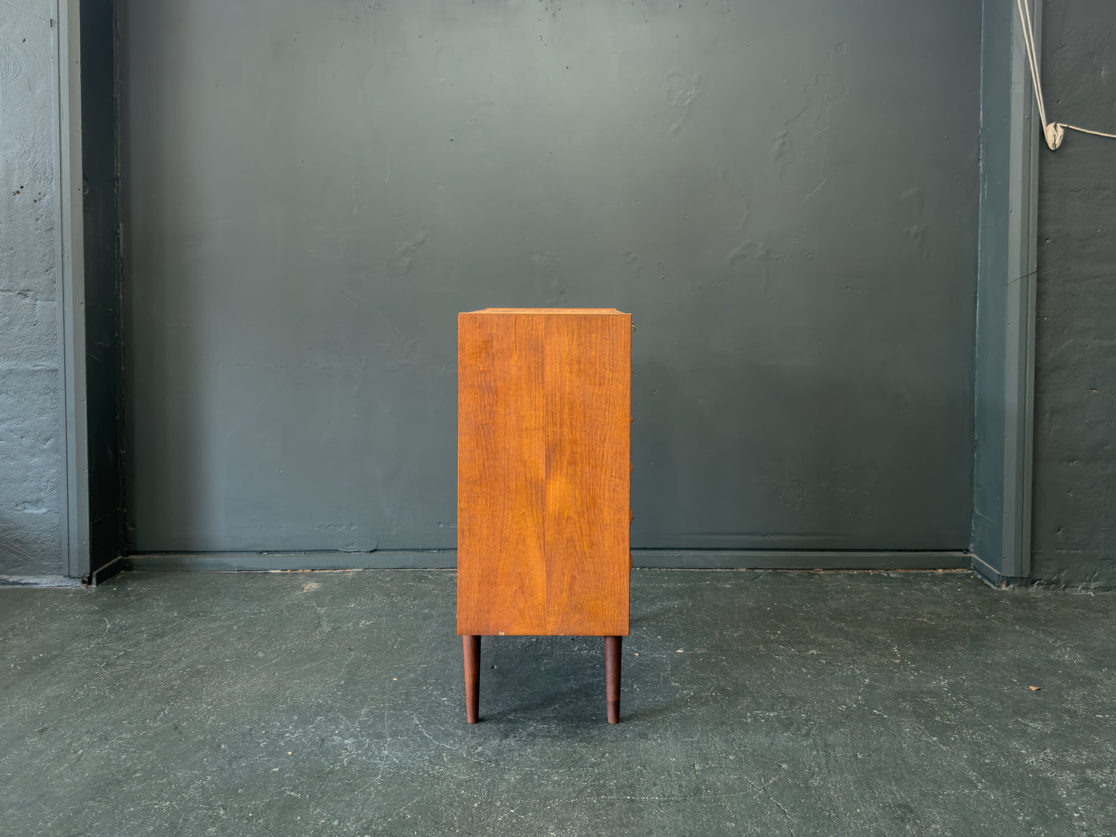 Teak Tallboy with 6 Drawers