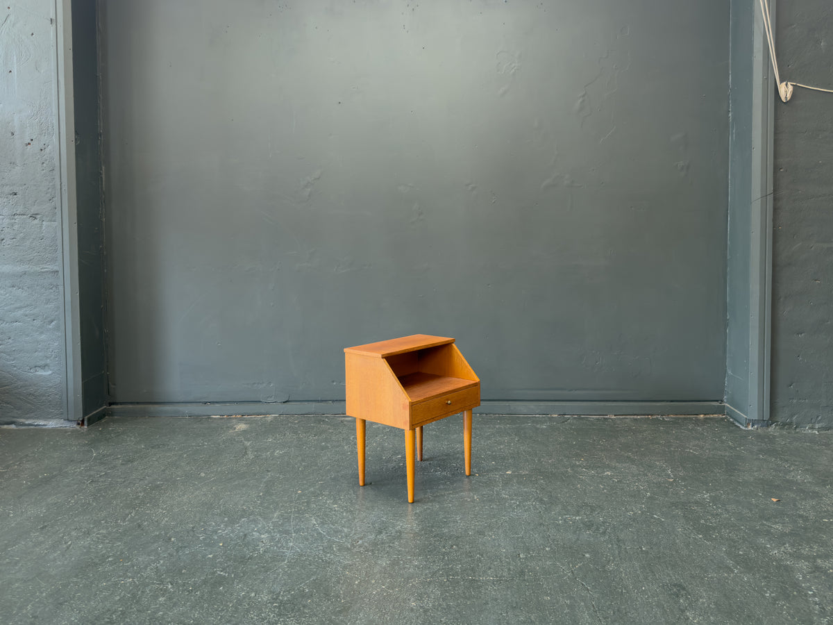 Teak Bedside Table with Drawer