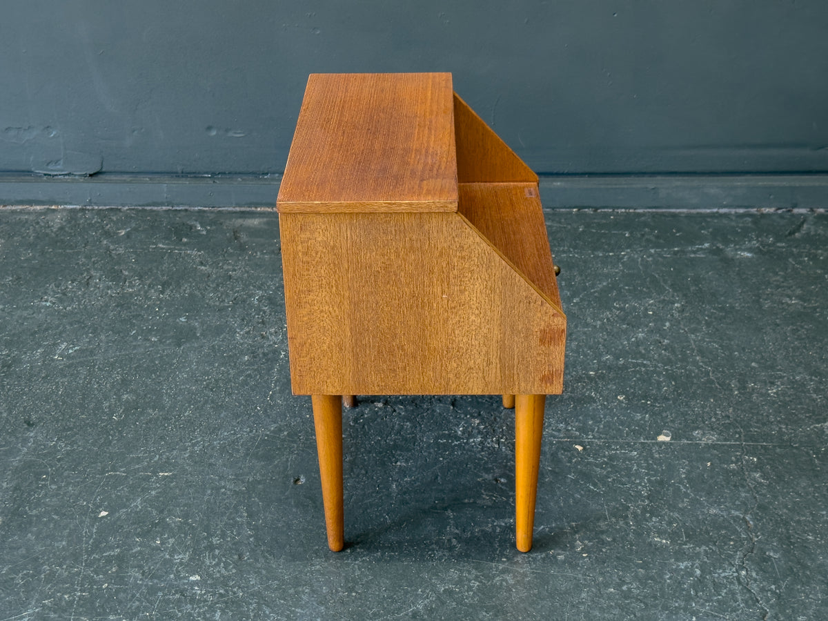 Teak Bedside Table with Drawer