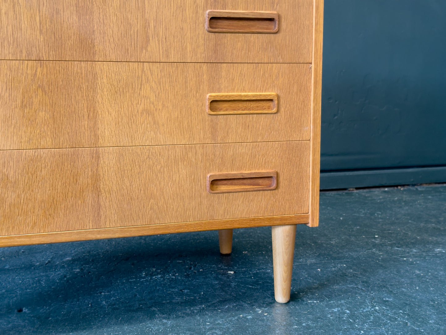 Oak Chest of Drawers by E. Jensen & J. Andersen for Westergaard Mobelfabrik