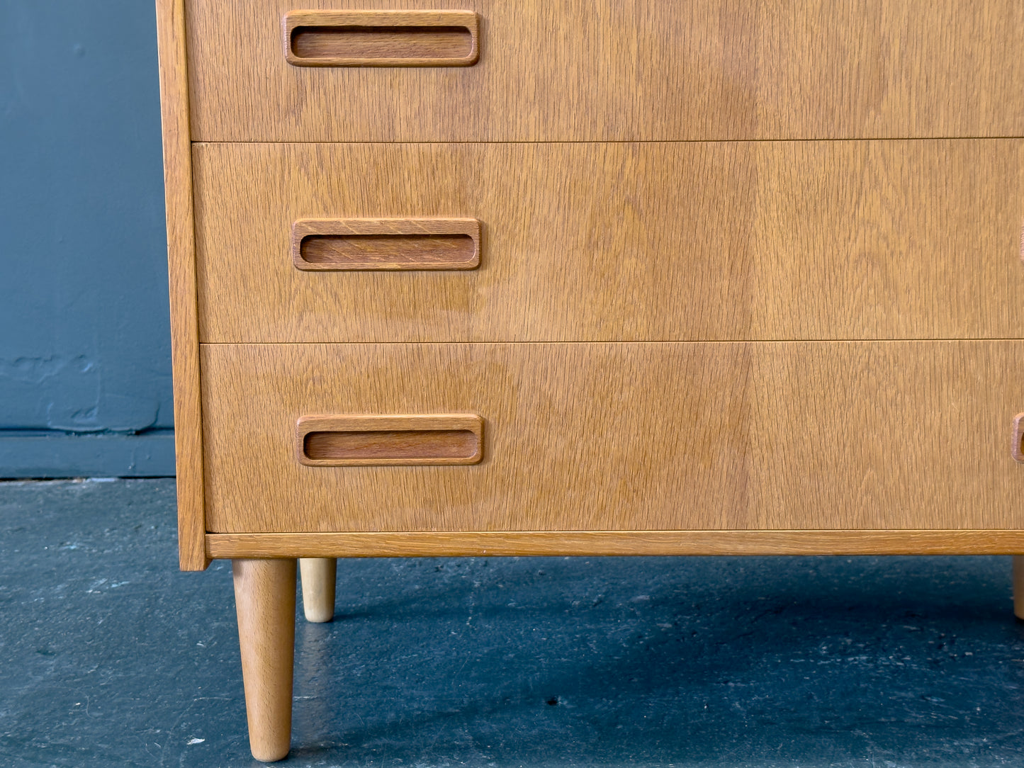 Oak Chest of Drawers by E. Jensen & J. Andersen for Westergaard Mobelfabrik