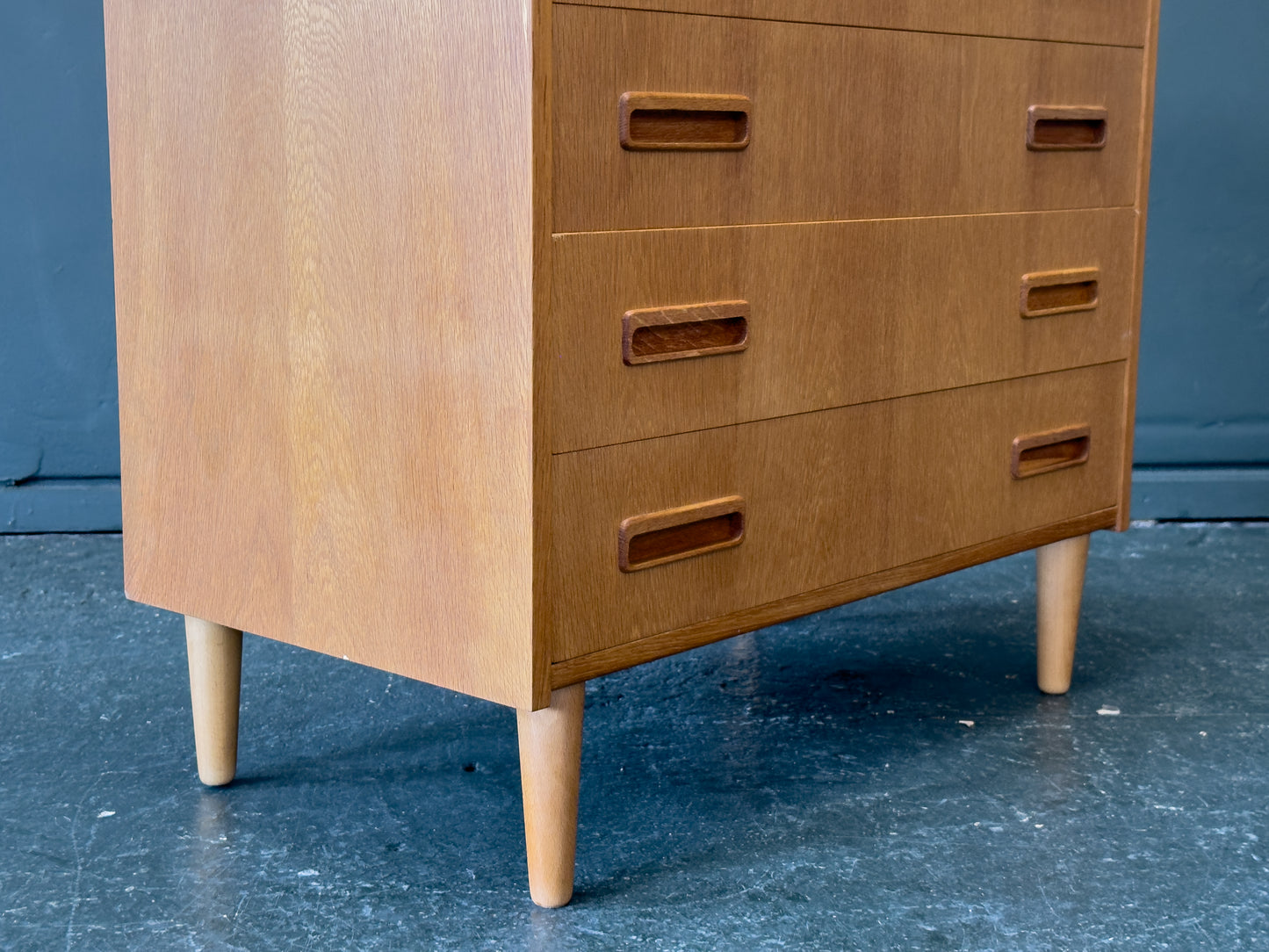 Oak Chest of Drawers by E. Jensen & J. Andersen for Westergaard Mobelfabrik