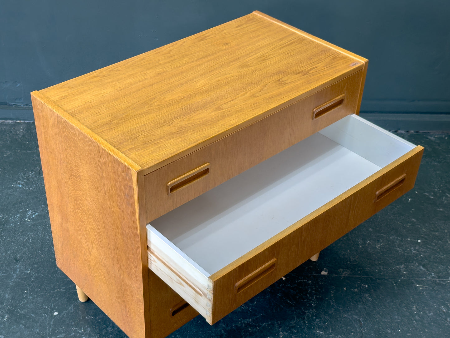 Oak Chest of Drawers by E. Jensen & J. Andersen for Westergaard Mobelfabrik