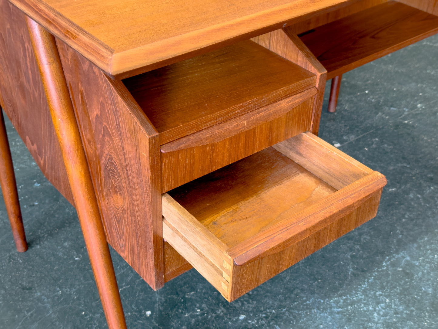 Teak Desk by Gunnar Nielsen for Tibergaard