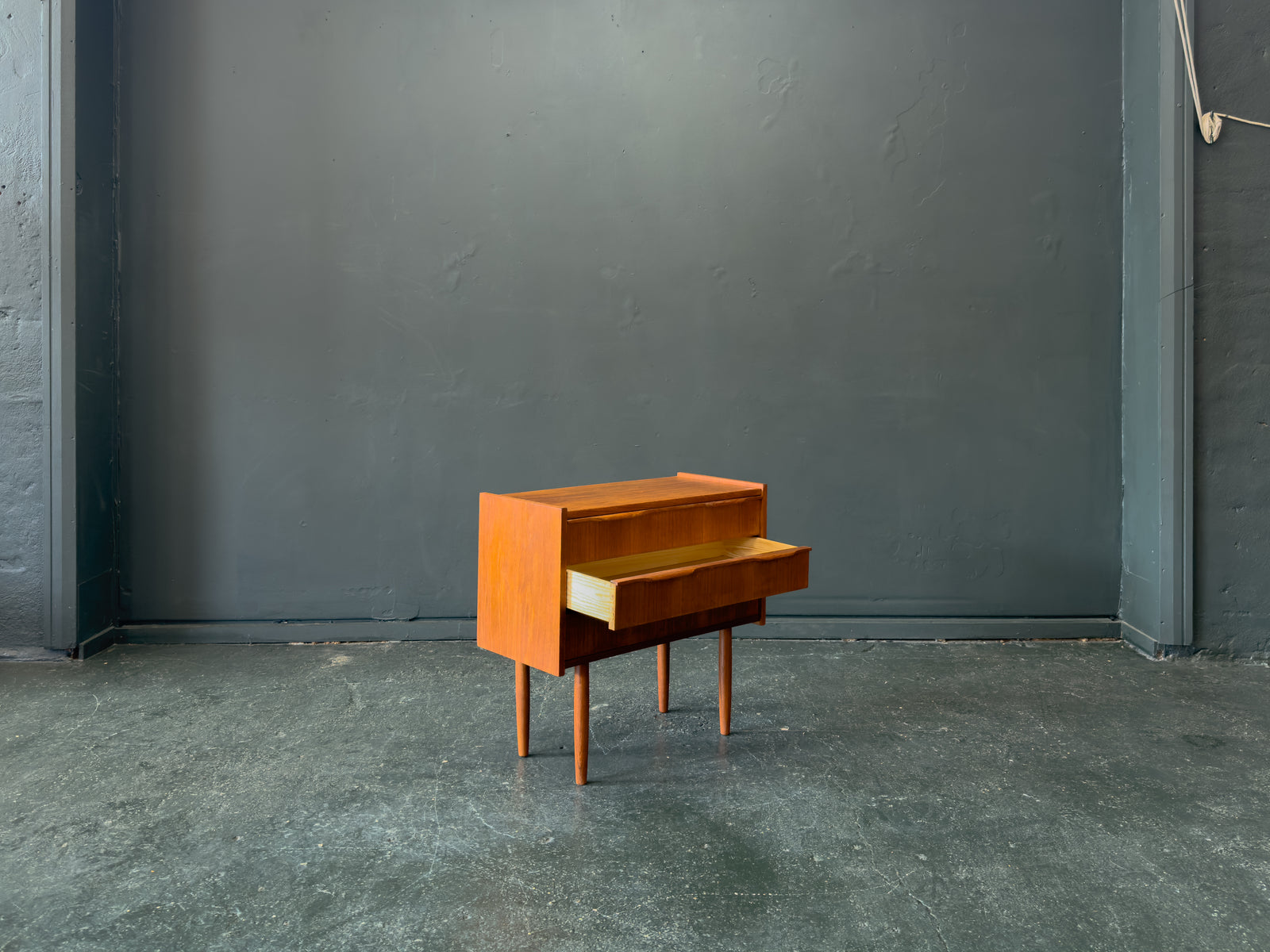 Small Teak Chest of Drawers with 3 Drawers