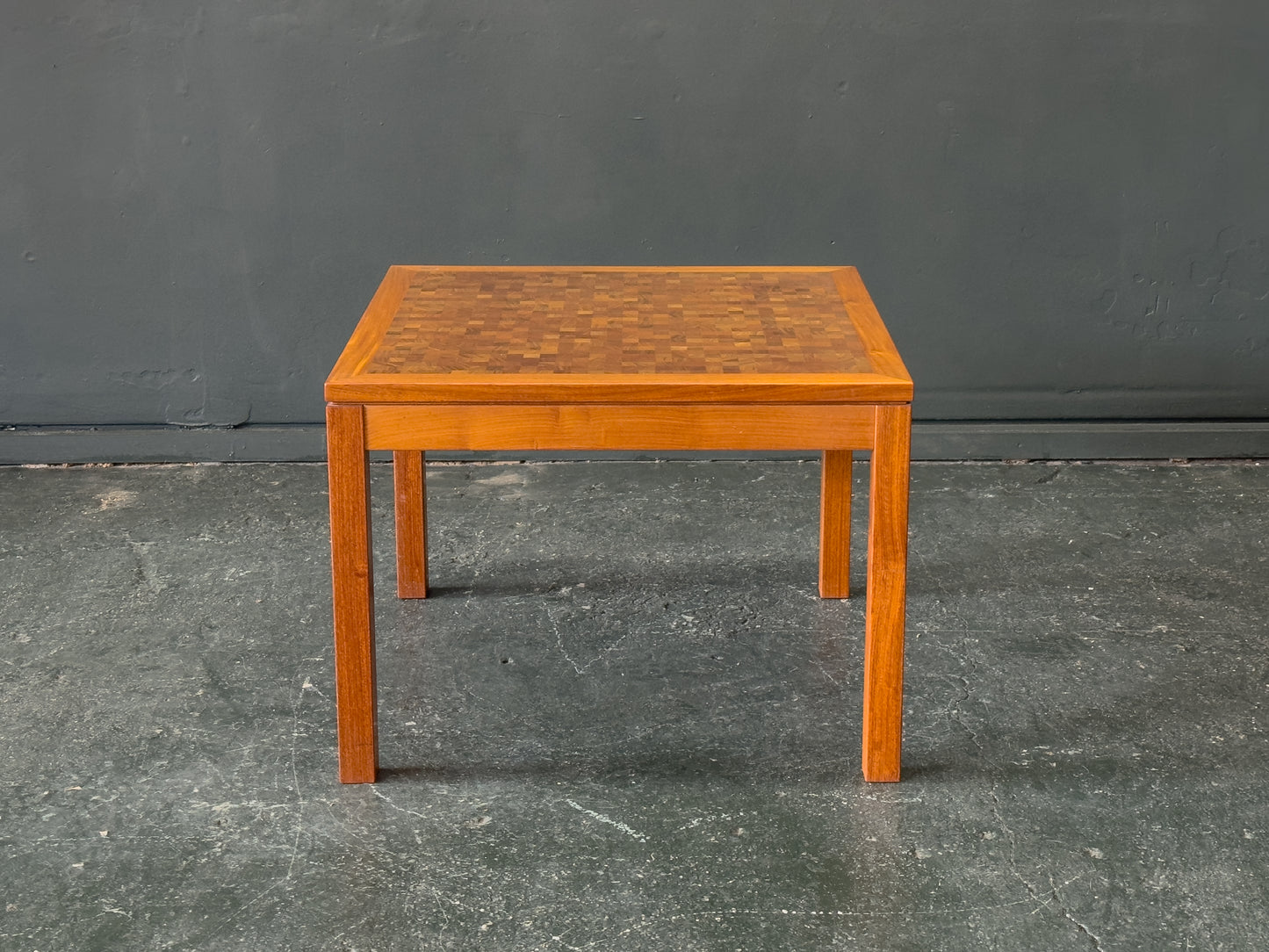 Teak Mosaic Coffee Table by Rolf Middelboe & Gorm Lindum for Tranekær Furniture