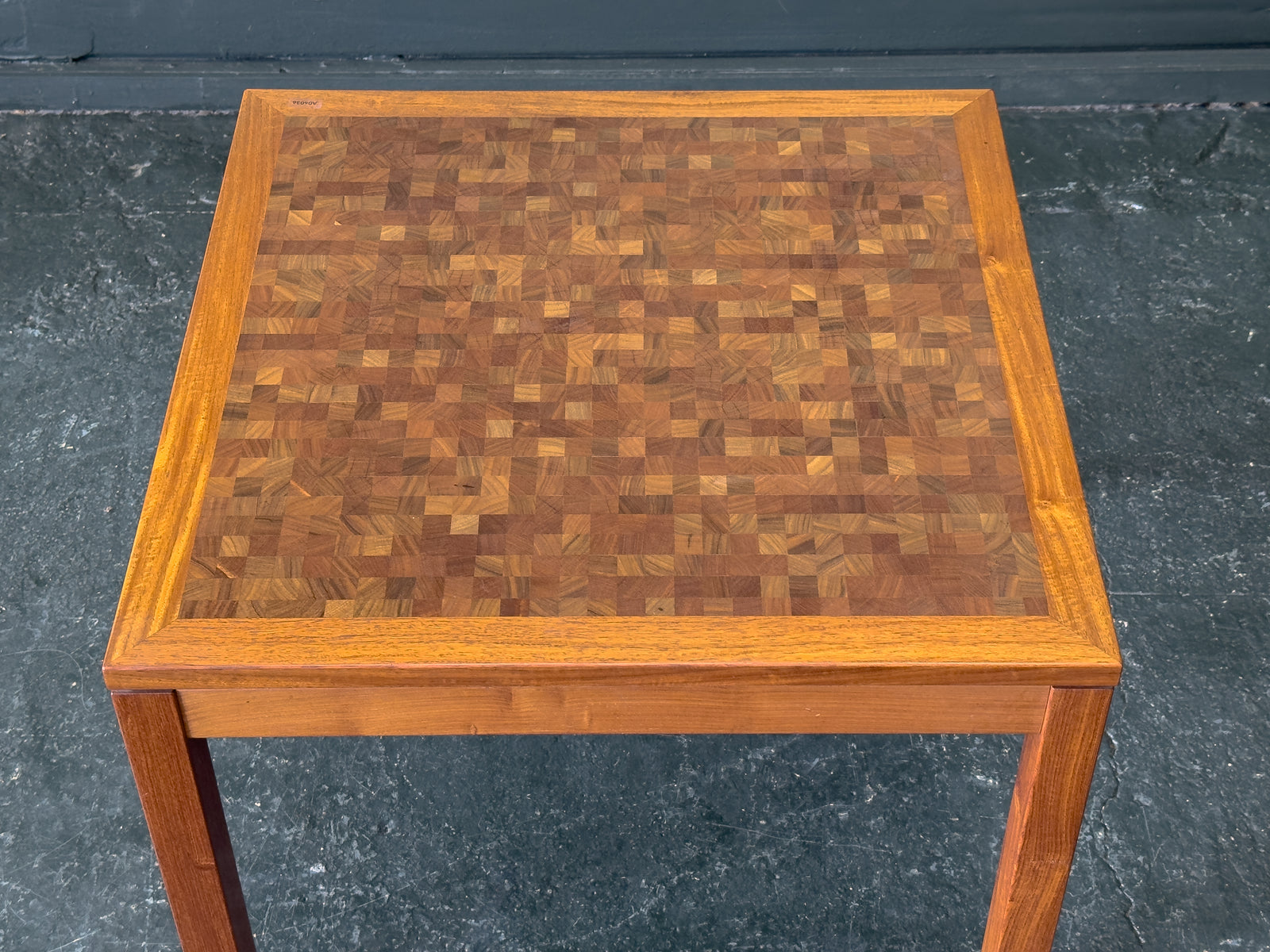 Teak Mosaic Coffee Table by Rolf Middelboe & Gorm Lindum for Tranekær Furniture