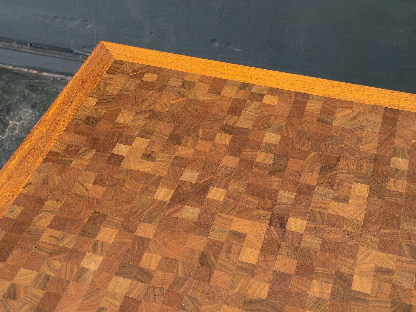 Teak Mosaic Coffee Table by Rolf Middelboe & Gorm Lindum for Tranekær Furniture